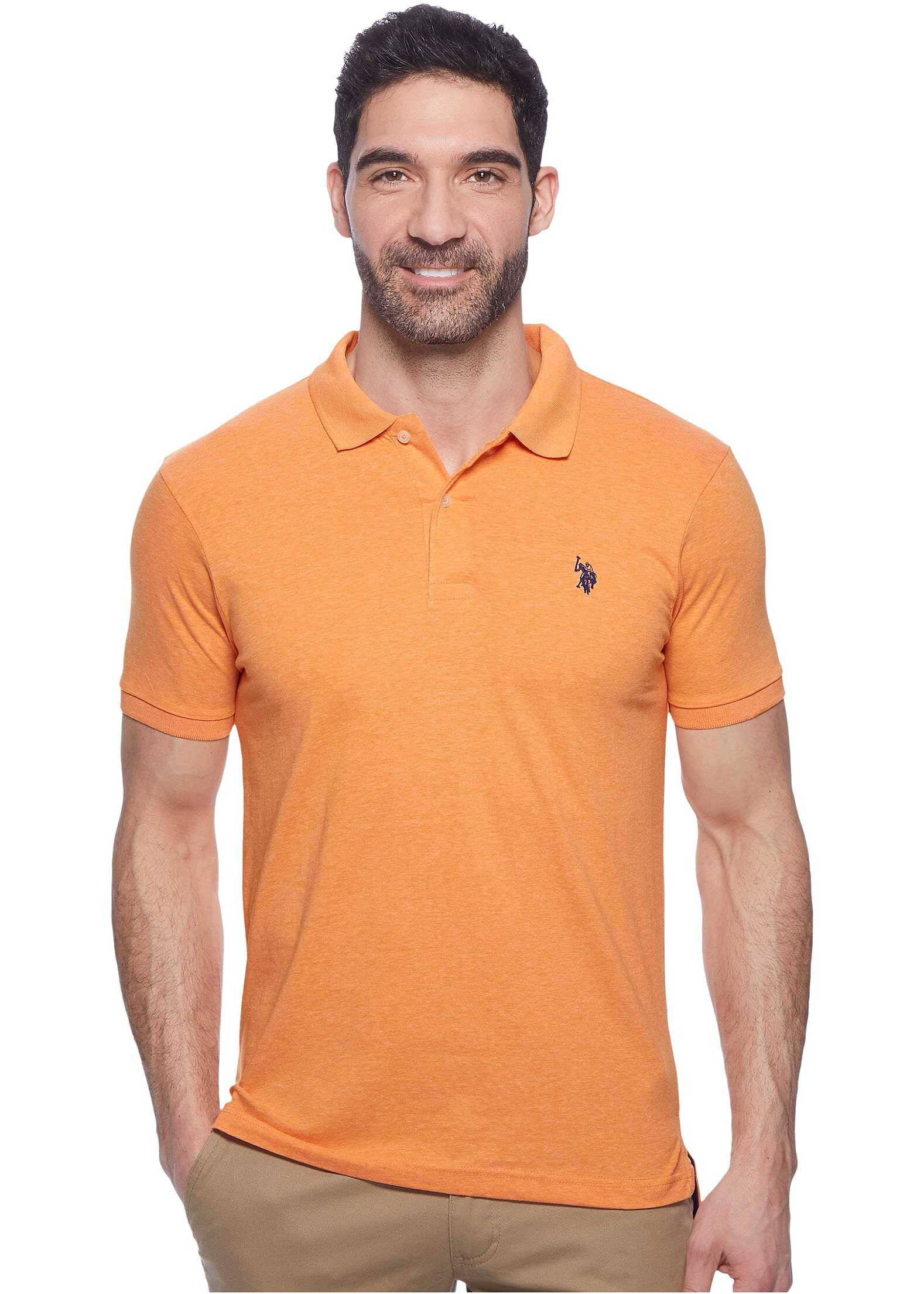 Tricou U.S. POLO ASSN. Jersey Polo Shirt Sunrise Heather
