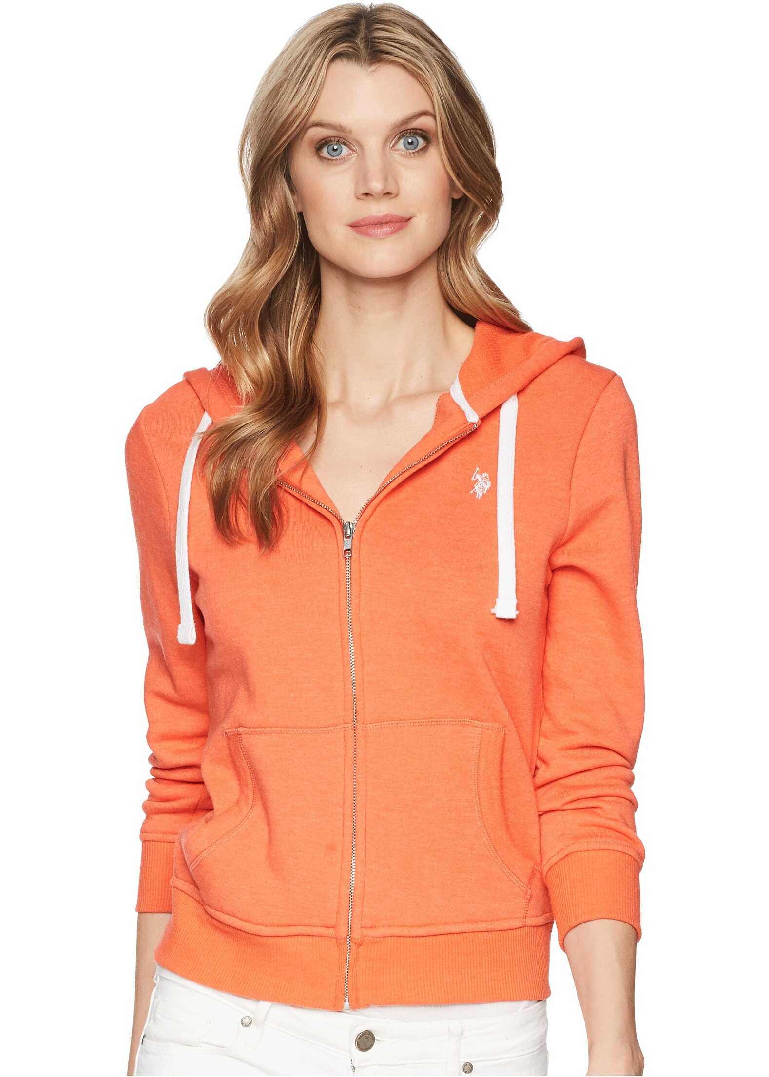 Bluza U.S. POLO ASSN. Zip-Up Fleece Hoodie Boca Coral