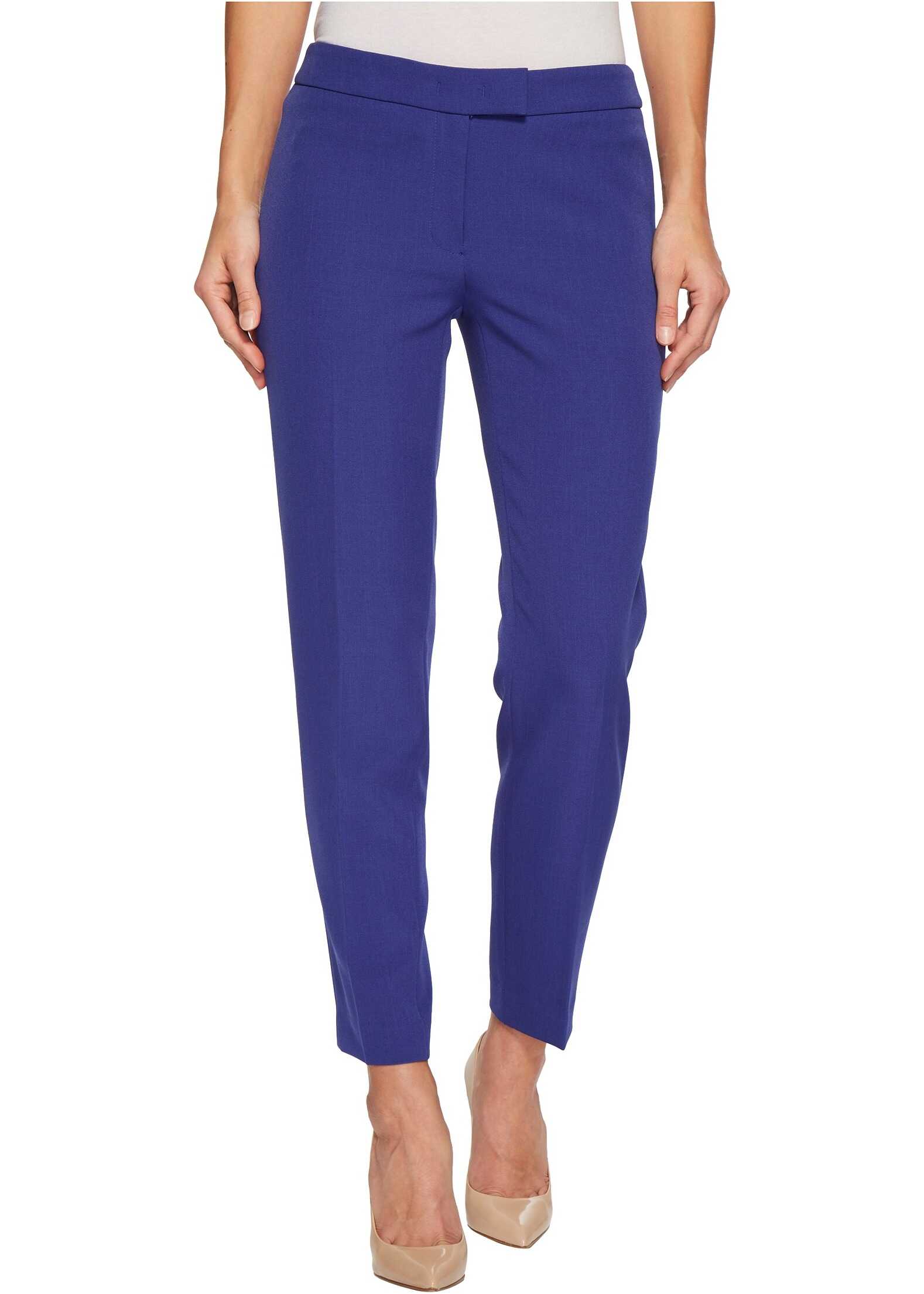 Pantalon Anne Klein Slim Crepe Pants O'Keefe Blue