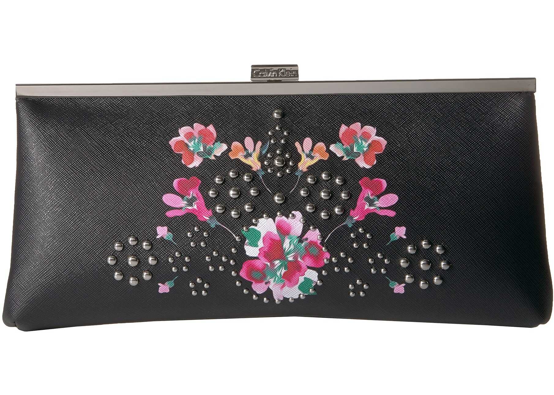 Geanta femei Calvin Klein Evening Pastel Floral Clutch Black/Floral