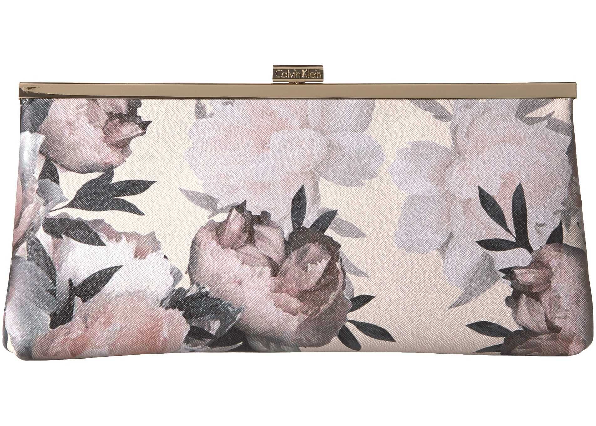 Geanta femei Calvin Klein Evening Pastel Floral Clutch Floral