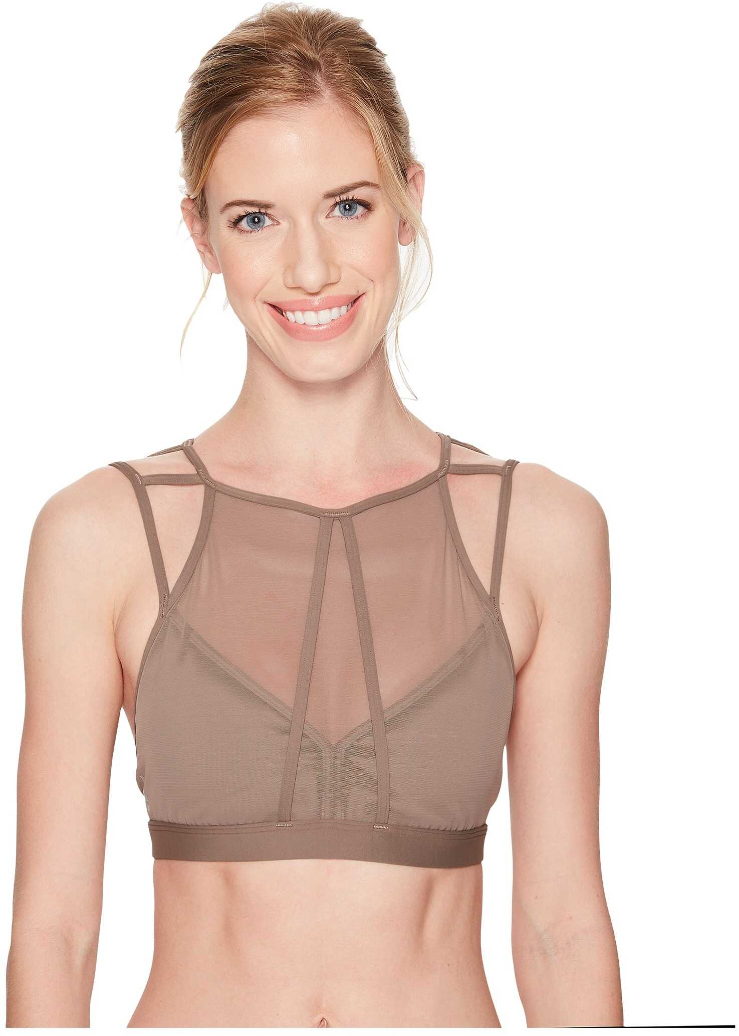 Sutien Reebok Franchise Strappy Bra Smoky Taupe