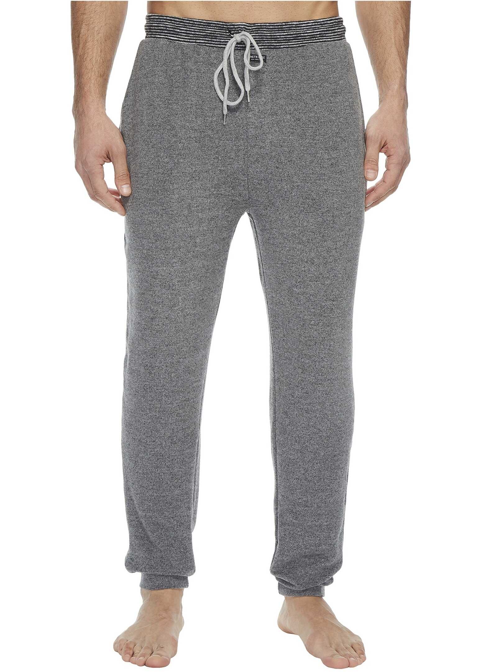 Pijama Kenneth Cole Reaction Jogger with Stripe Waistband Dark Grey Heather