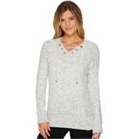 Pulovere Flecked Lace-Up Sweater Femei