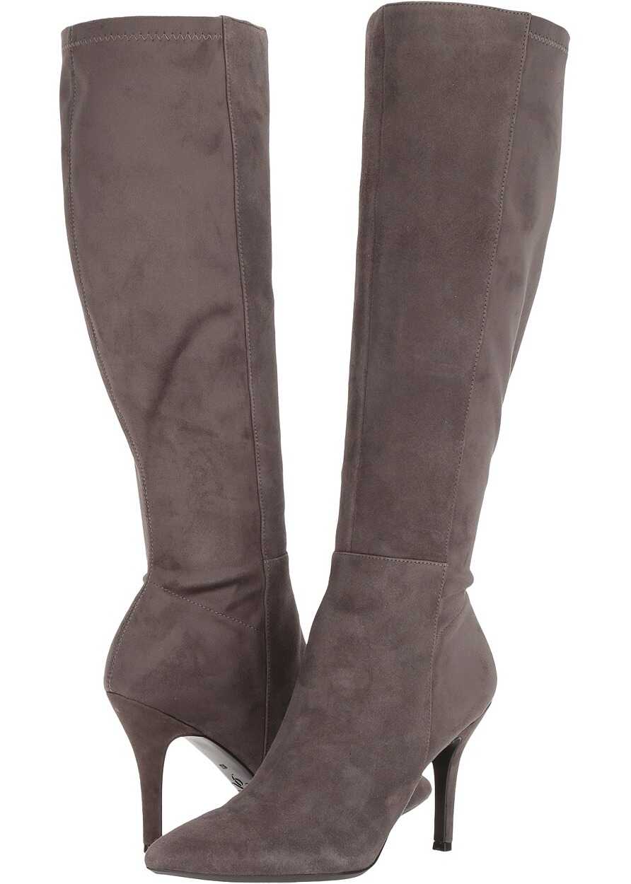 Gheata Nine West Fallon Tall Dress Boot Dark Grey/Dark Grey Suede