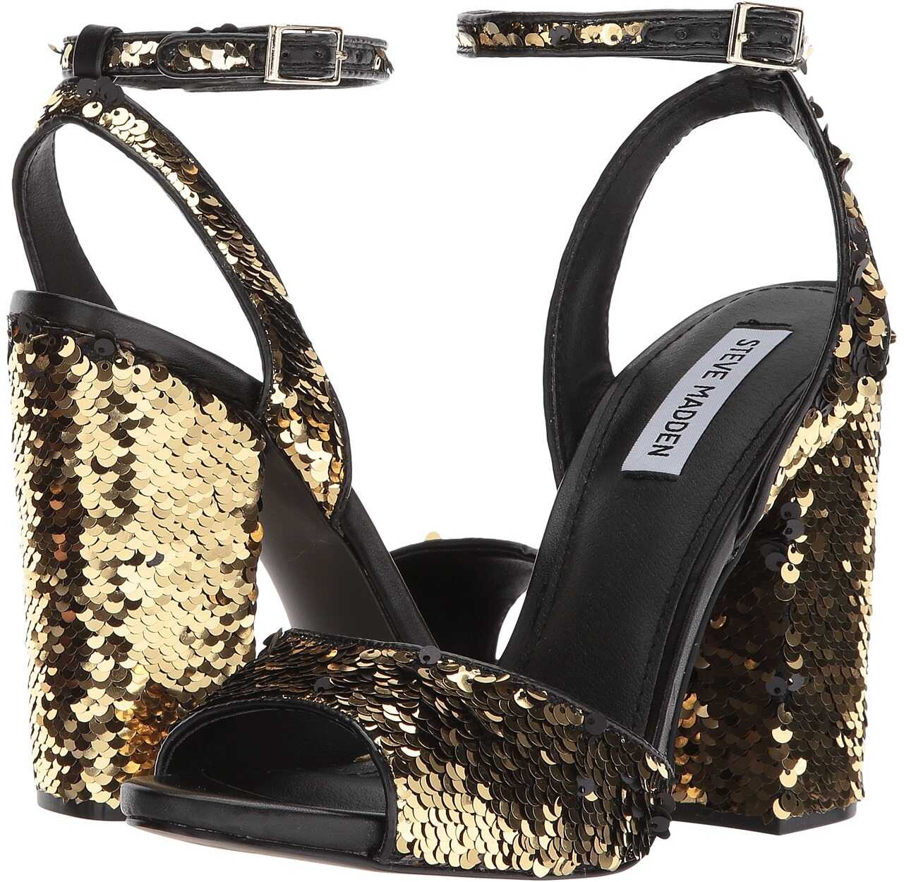 Sandala Steve Madden Ritzy Gold Sequin