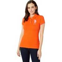 Tricouri Polo Contrast Patch Big Pony Polo Shirt Femei