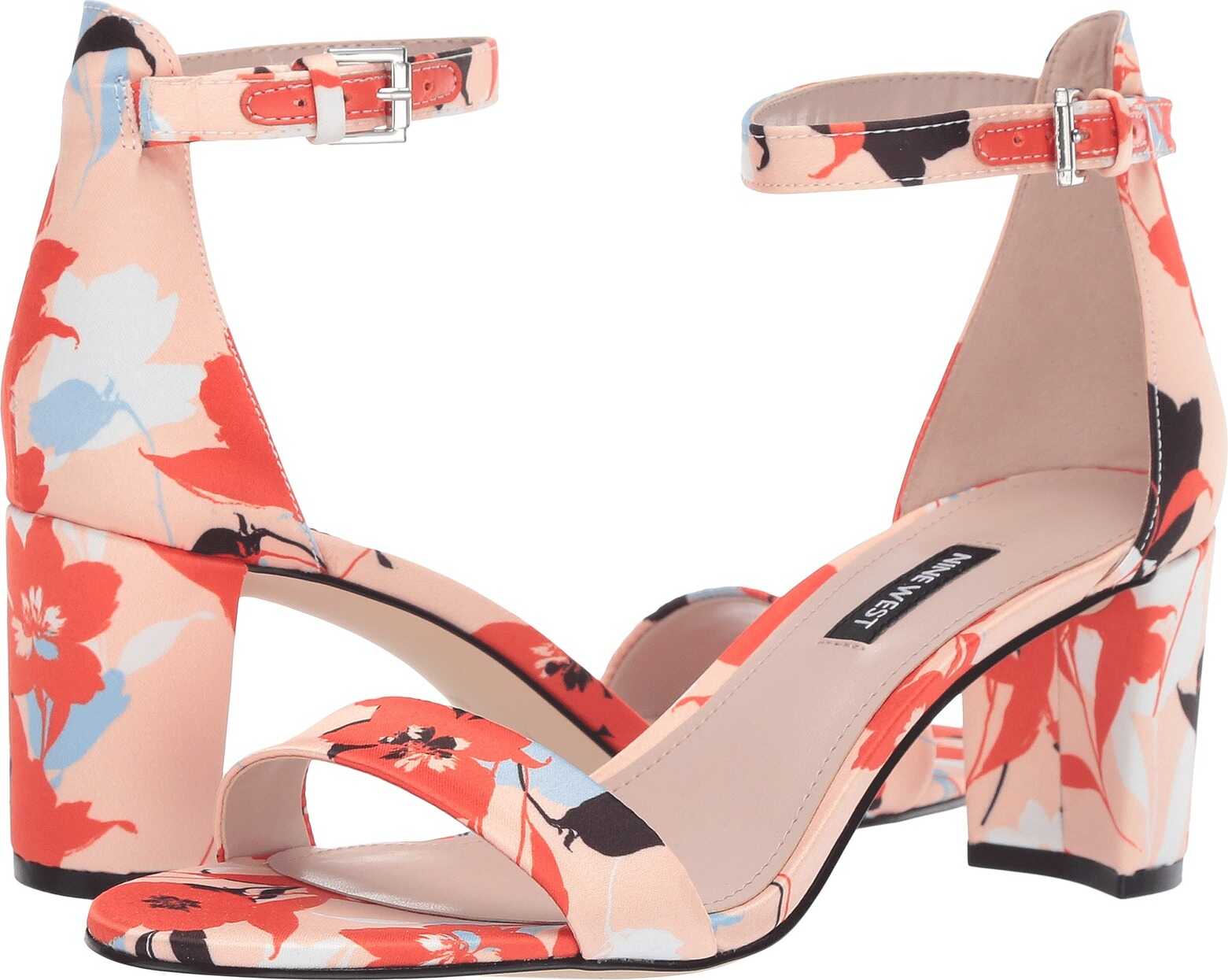 Nine West Pruce Block Heel Sandal Orange