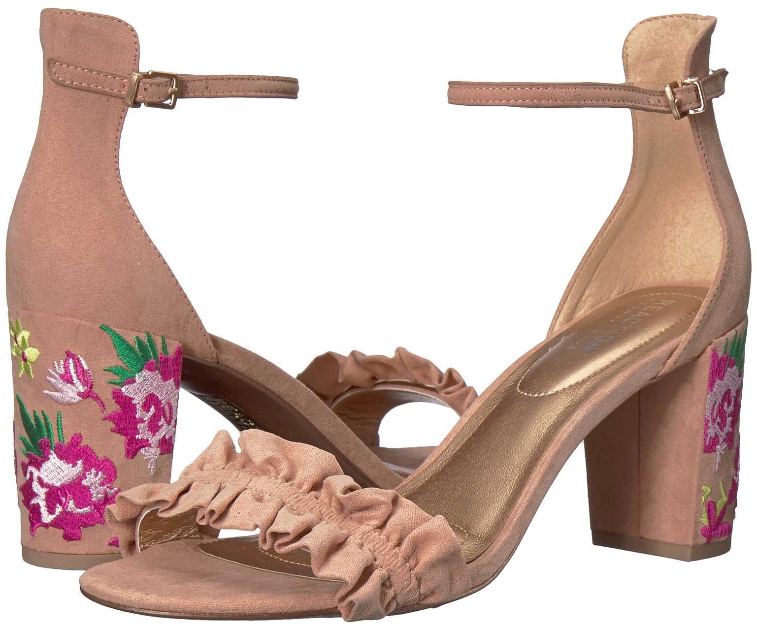 Kenneth Cole Reaction Rise Ruffle Rose Microsuede