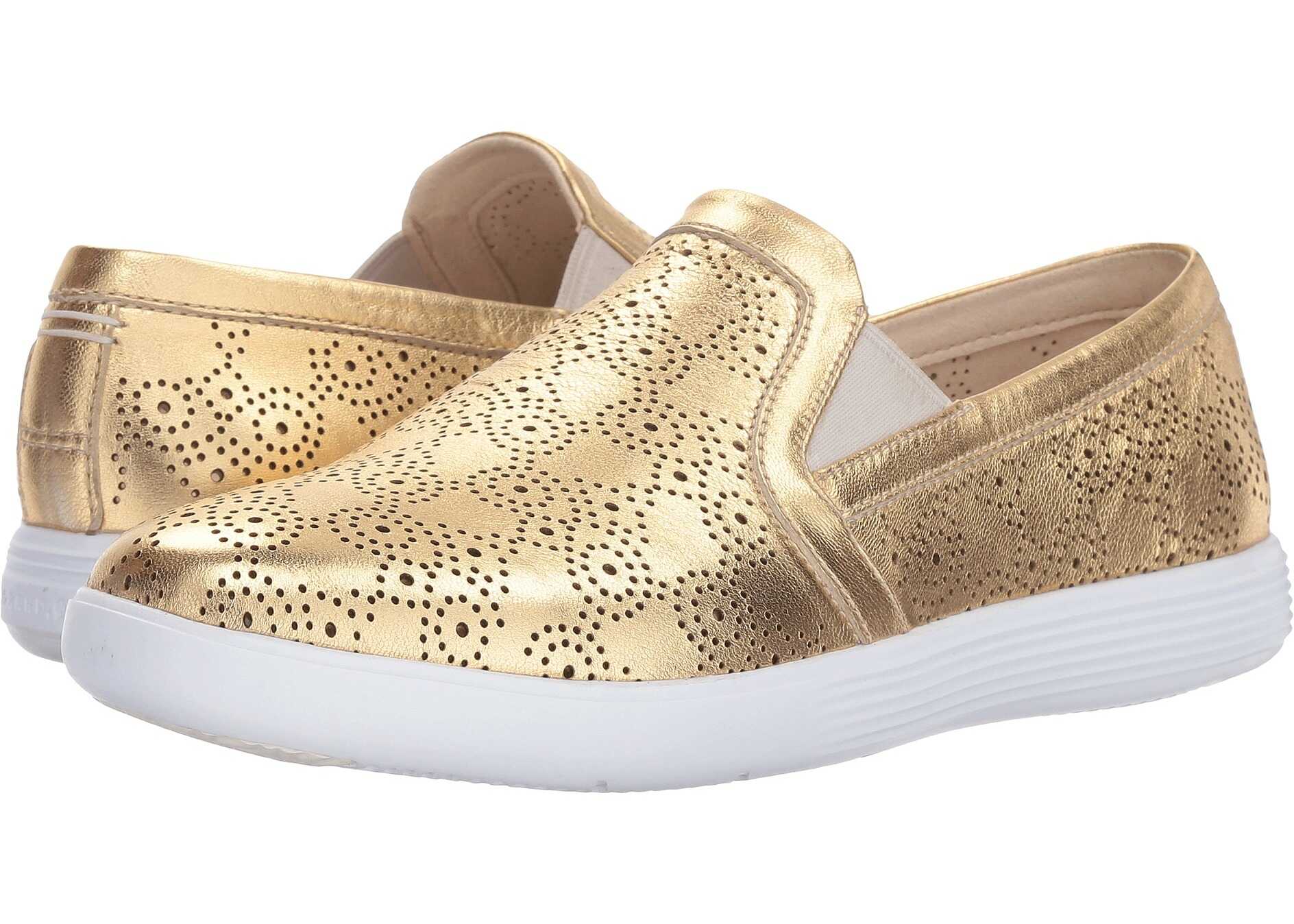 Tenis Cole Haan Grand Crosscourt Slip-On Ch Gold Metallic
