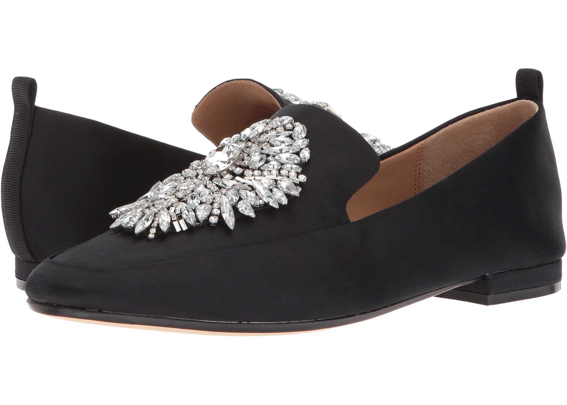 Mocasin Badgley Mischka Salma Black Satin