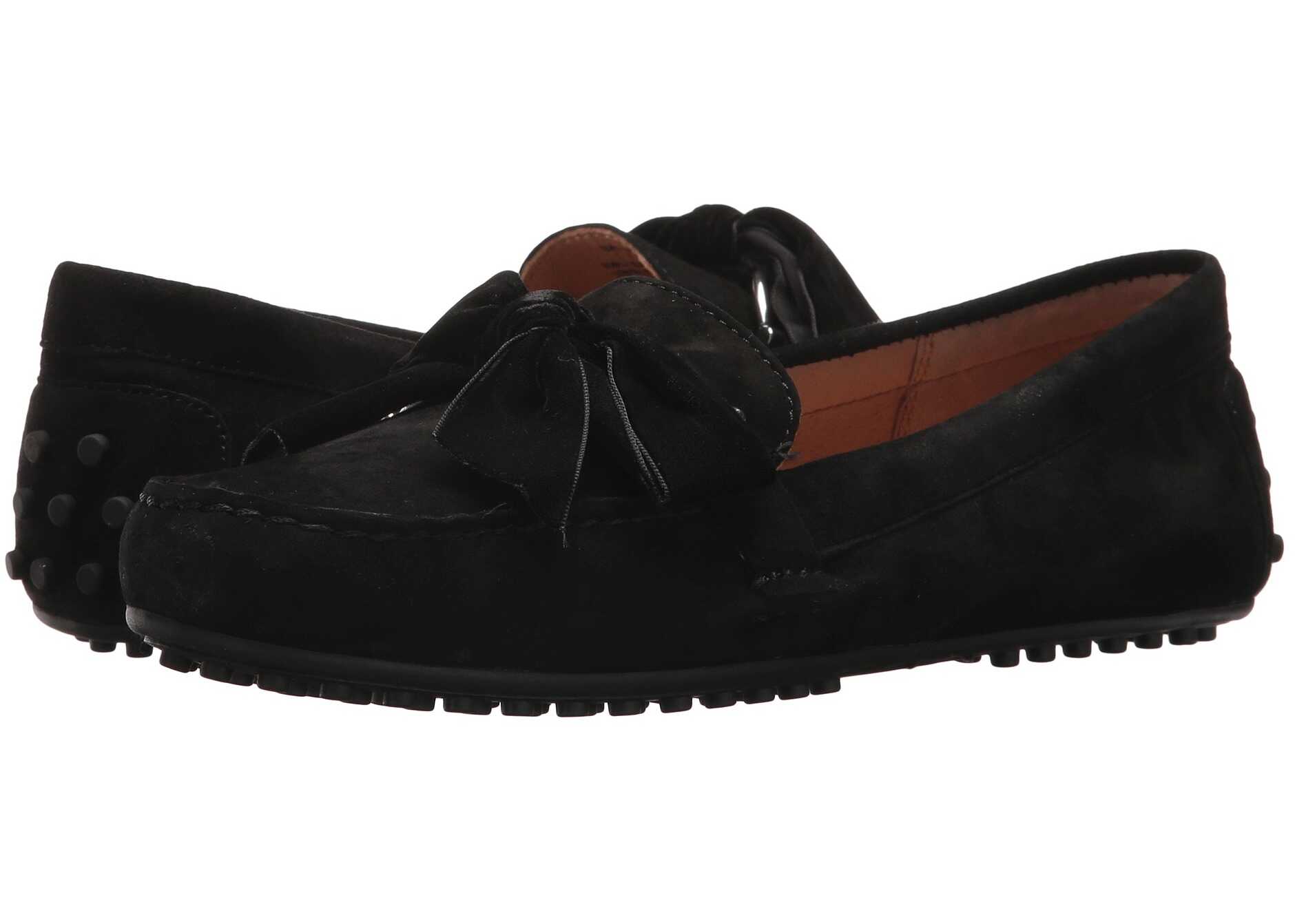 Mocasin Ralph Lauren Bayleigh Black/Black Kid Suede/Velvet