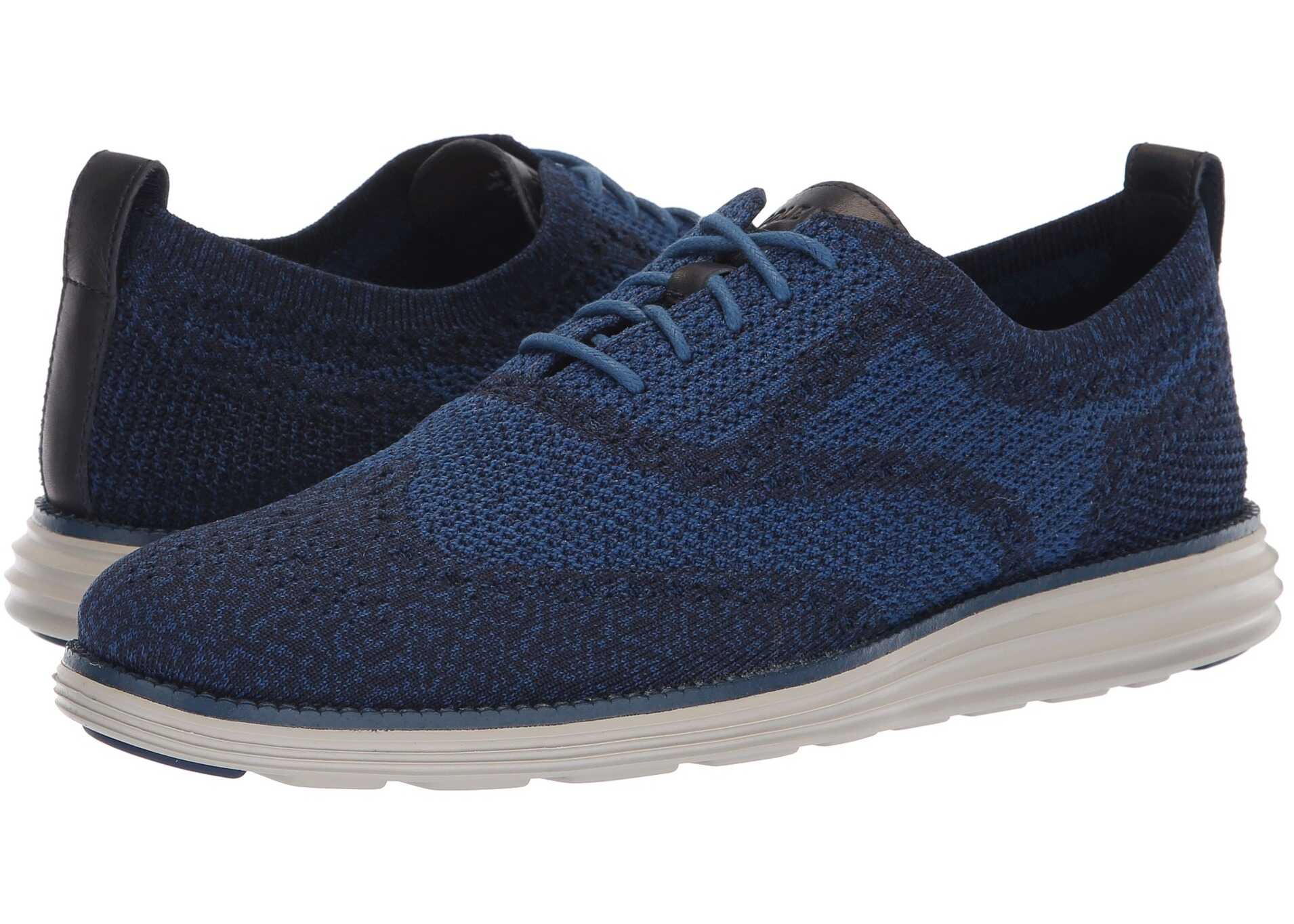 Cole Haan Original Grand Stitchlite Wingtip Oxford Marine Blue/Limoges/Dove