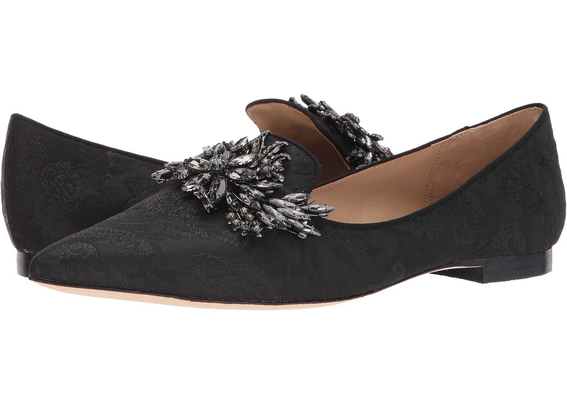 Mocasin Badgley Mischka Mandy Black Brocade