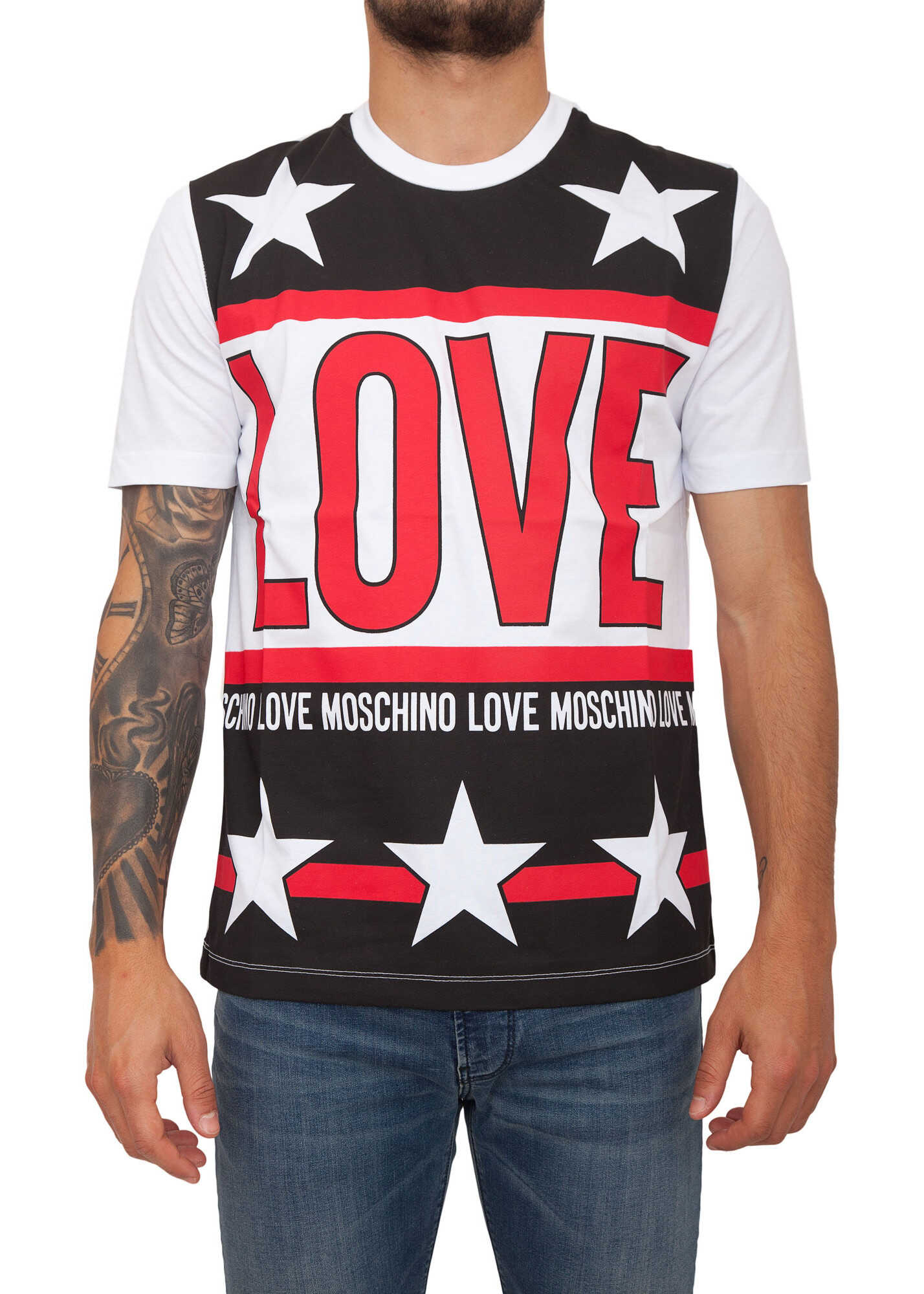 Tricou LOVE Moschino 1F36AD93 WHITE