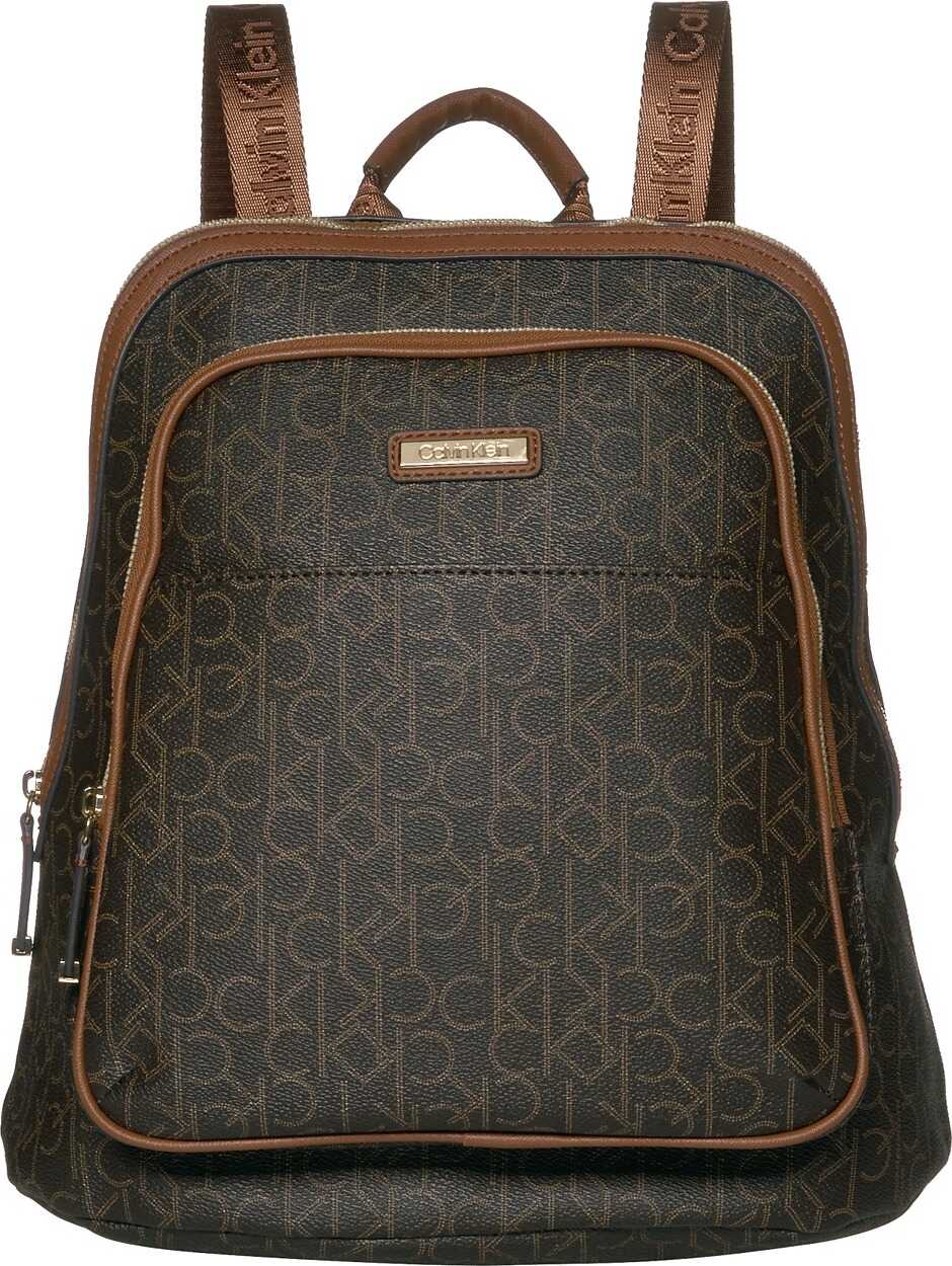 Calvin Klein Monogram Backpack Brown/Khaki/Luggage