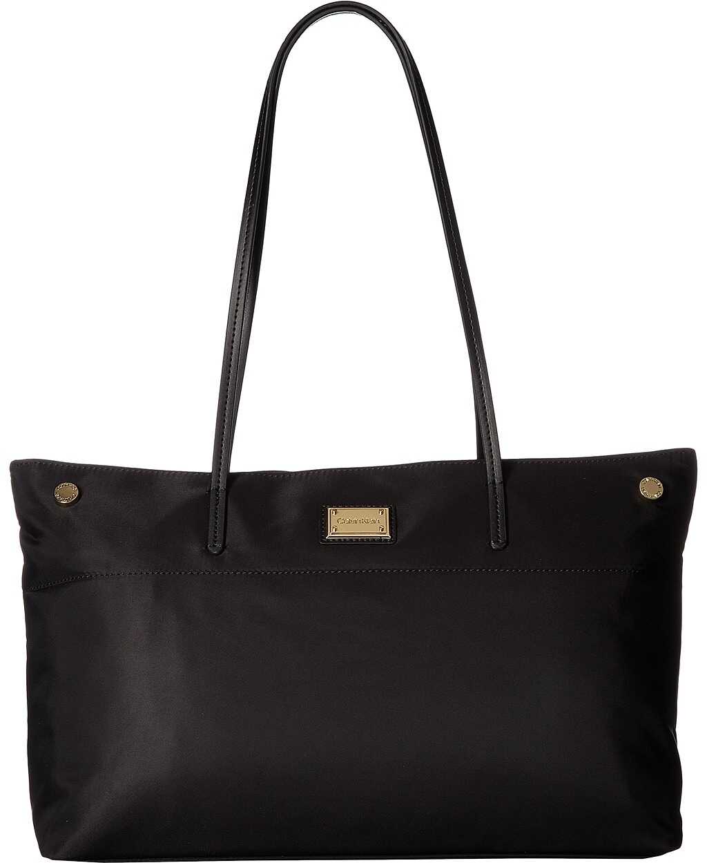 Calvin Klein Teodora Dressy Nylon Tote Black/Gold 2