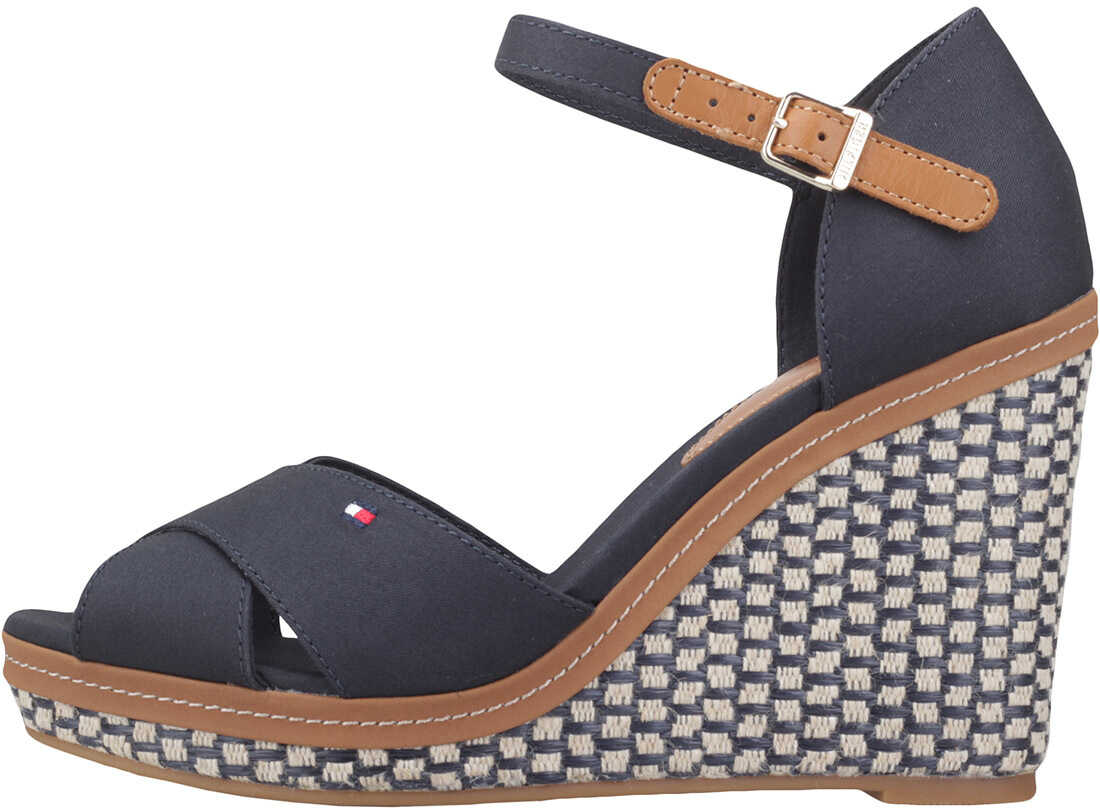 Platforma Tommy Hilfiger Iconic Elena Basic Wedges In Midnight Navy* Navy