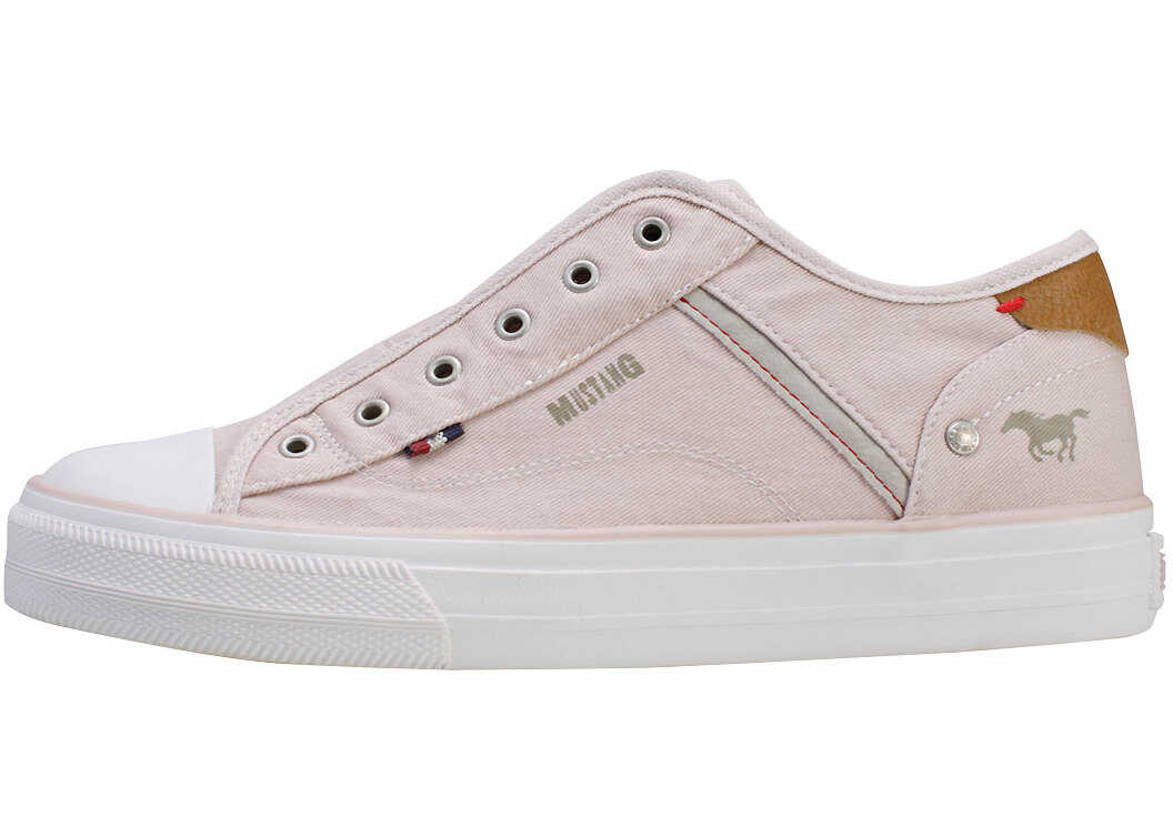 Tenis Mustang Laceless Low Top Slip On In Rose* Pink
