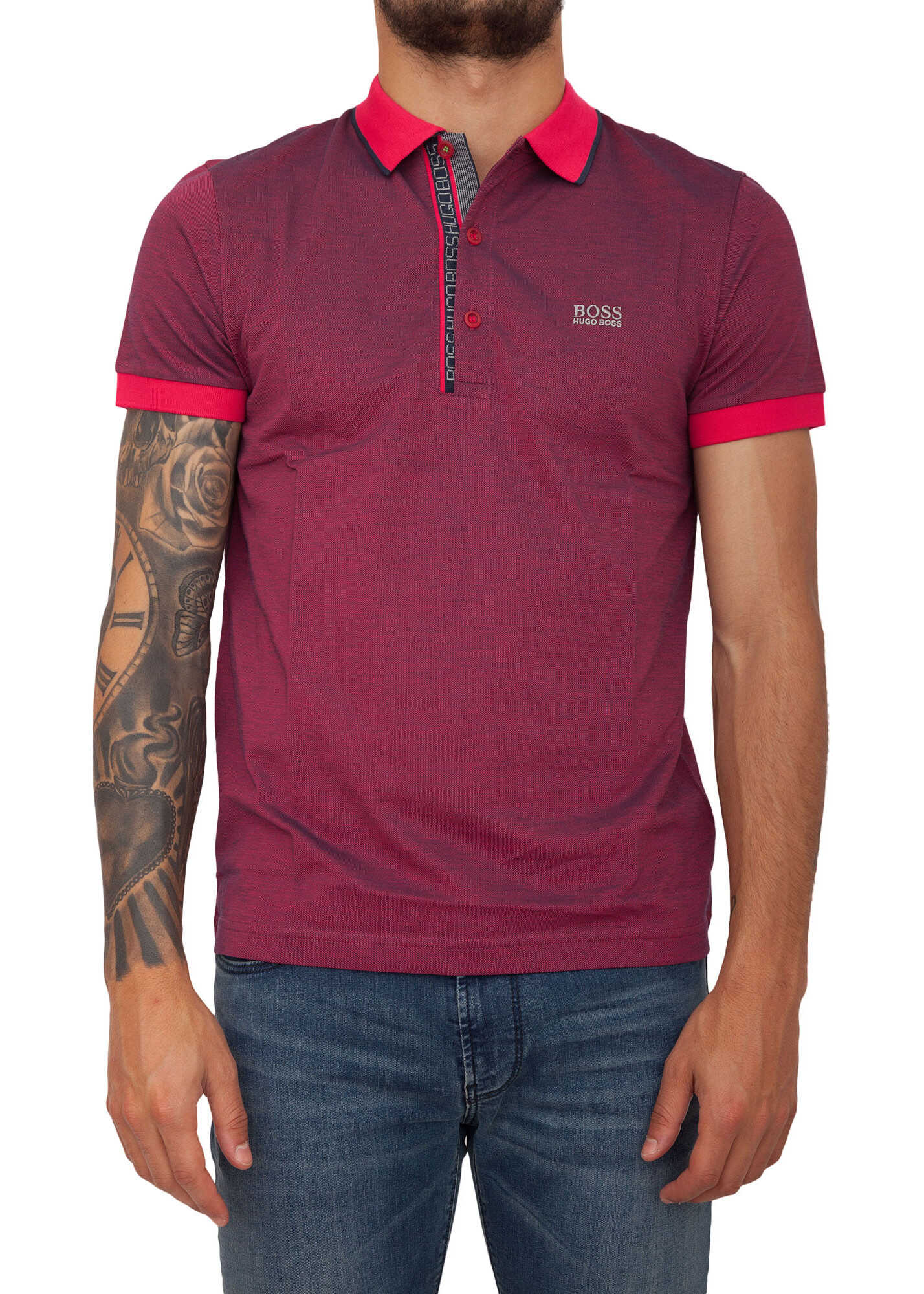 Tricou BOSS Hugo Boss EF881A9D FUCHSIA