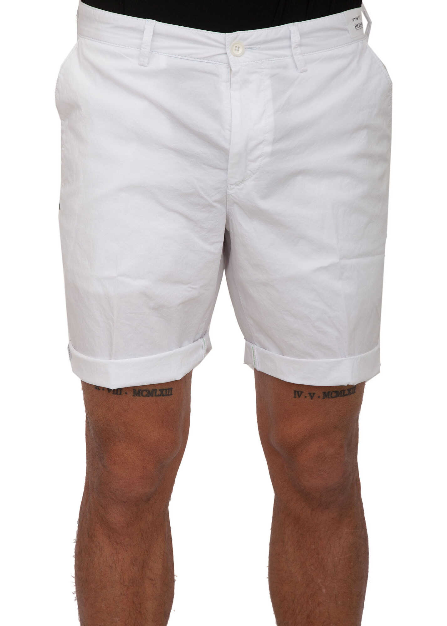 Pantalon BOSS Hugo Boss 32B9AA52 WHITE