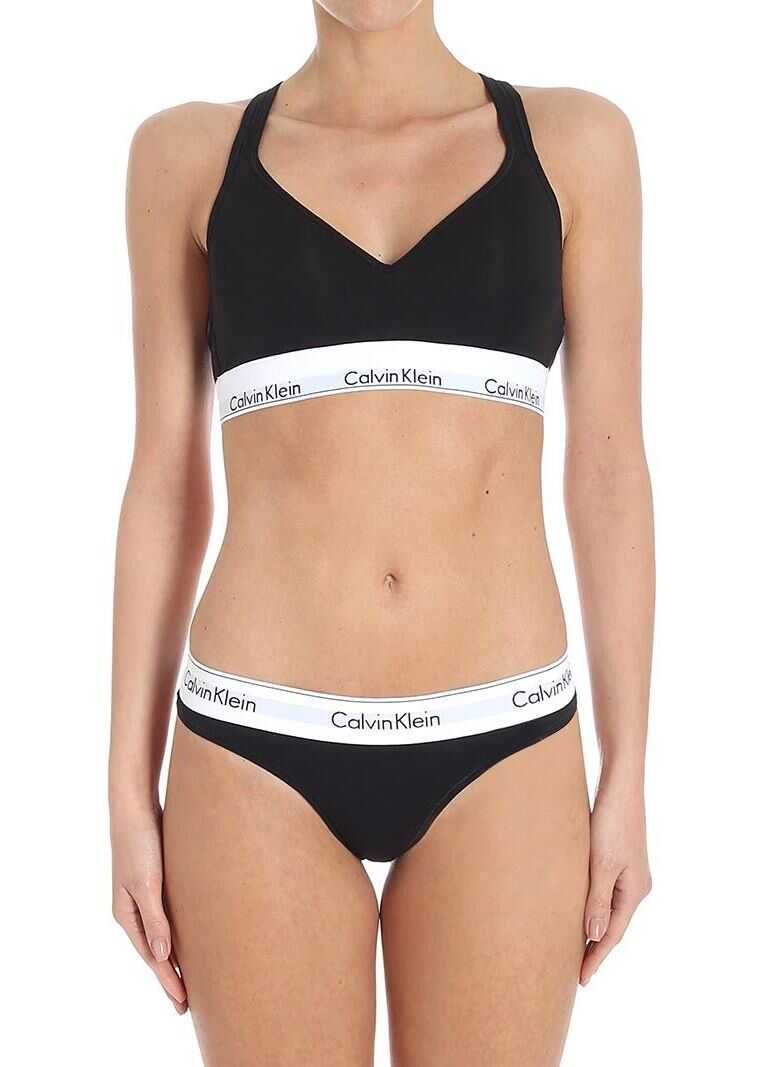 Lenjerie Calvin Klein Black Branded G String Black