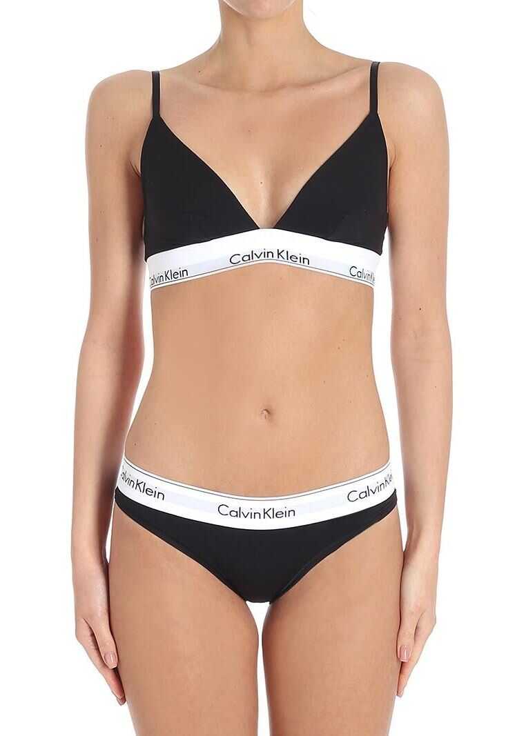 Tricou Calvin Klein Black Branded Triangle Bra Black