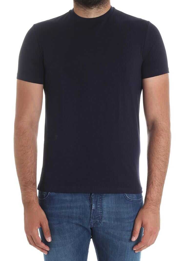 Tricou DSQUARED2 Blue Stretch Cotton T-Shirt Blue