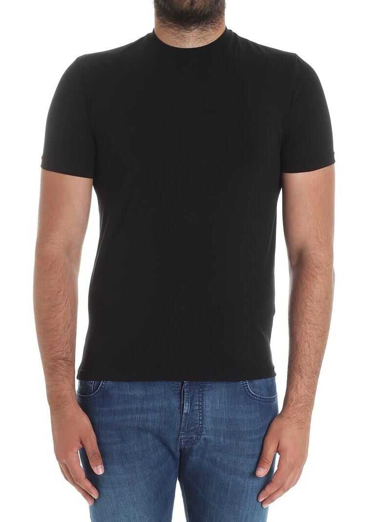Tricou DSQUARED2 Black Stretch Cotton T-Shirt Black