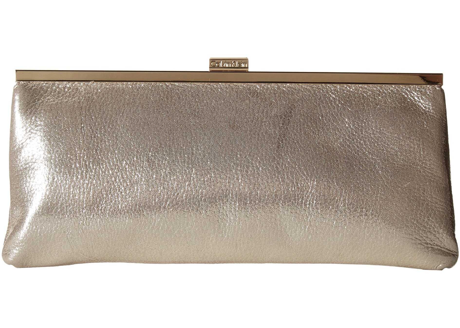 Geanta femei Calvin Klein Suede Clutch Mica (Grey)