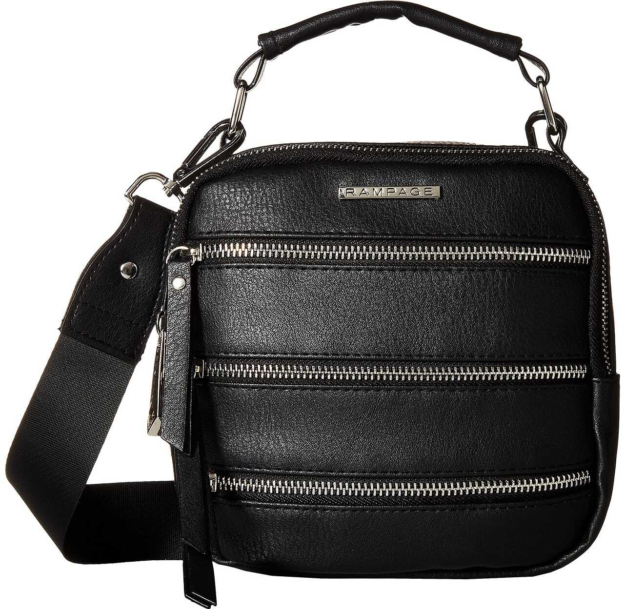 Geanta femei Rampage Triple Zip Camera Bag Black