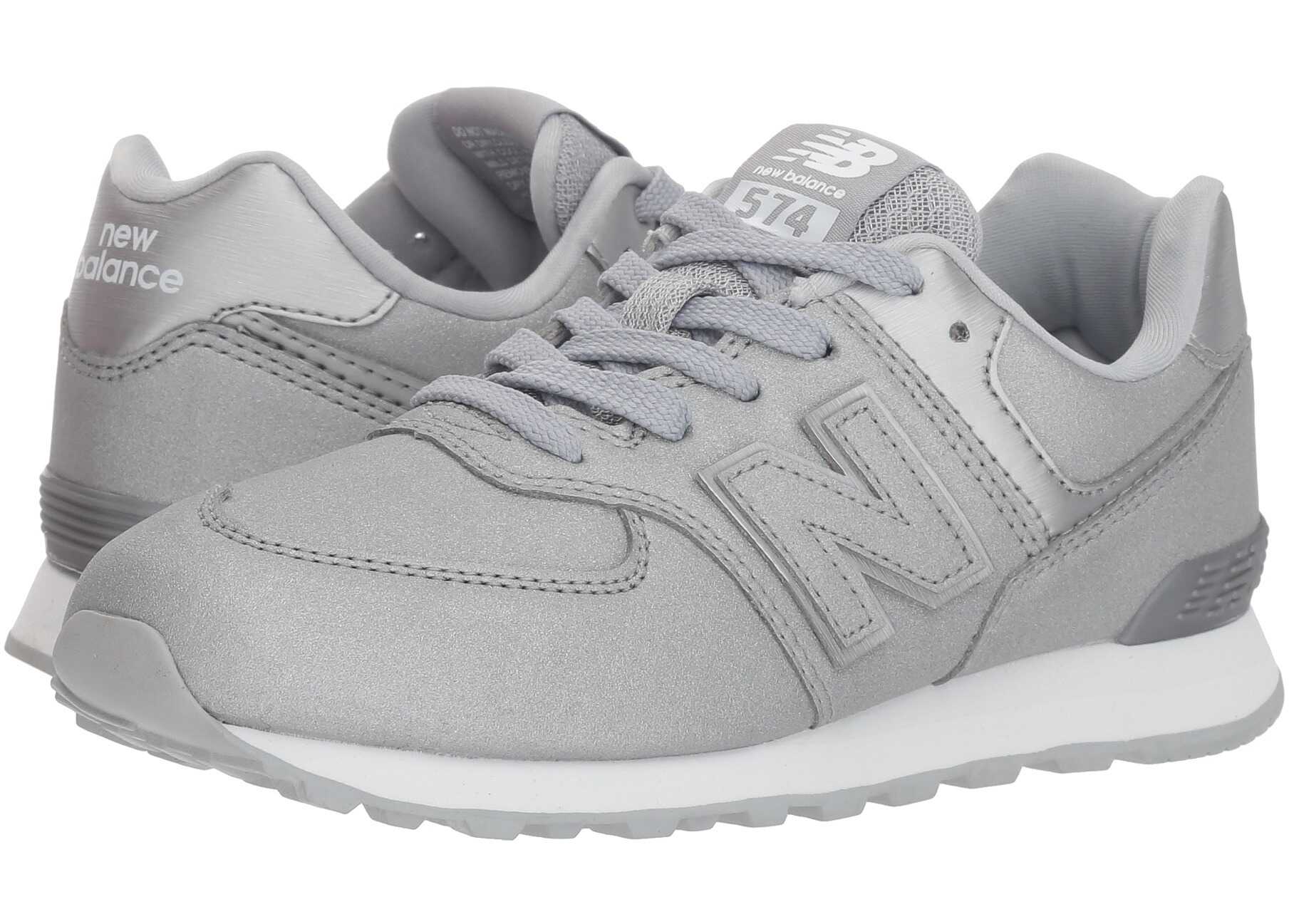 New Balance Kids PC574v1 (Little Kid) Silver/Silver