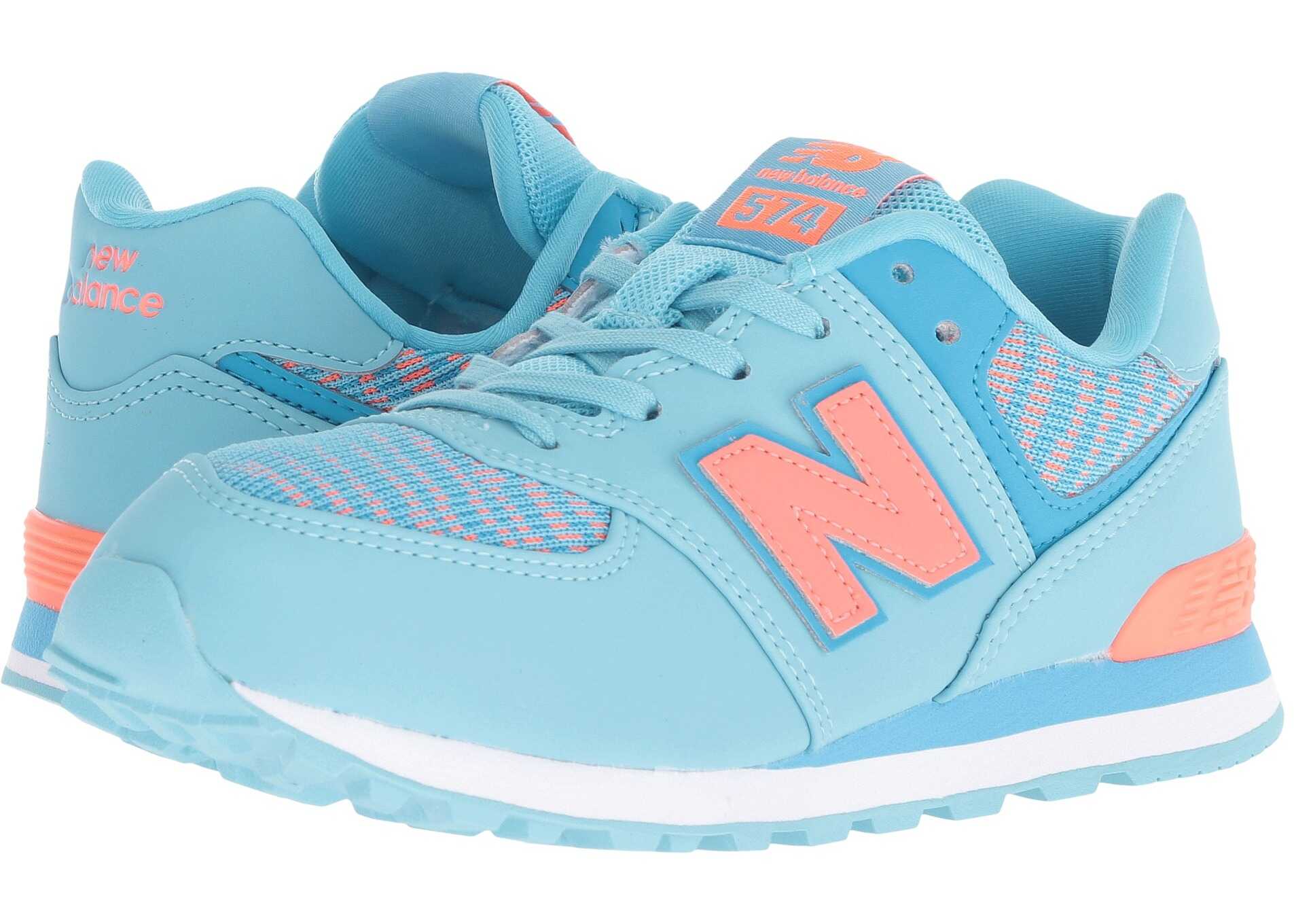 New Balance Kids PC574v1 (Little Kid) Enamel Blue/Dragonfly