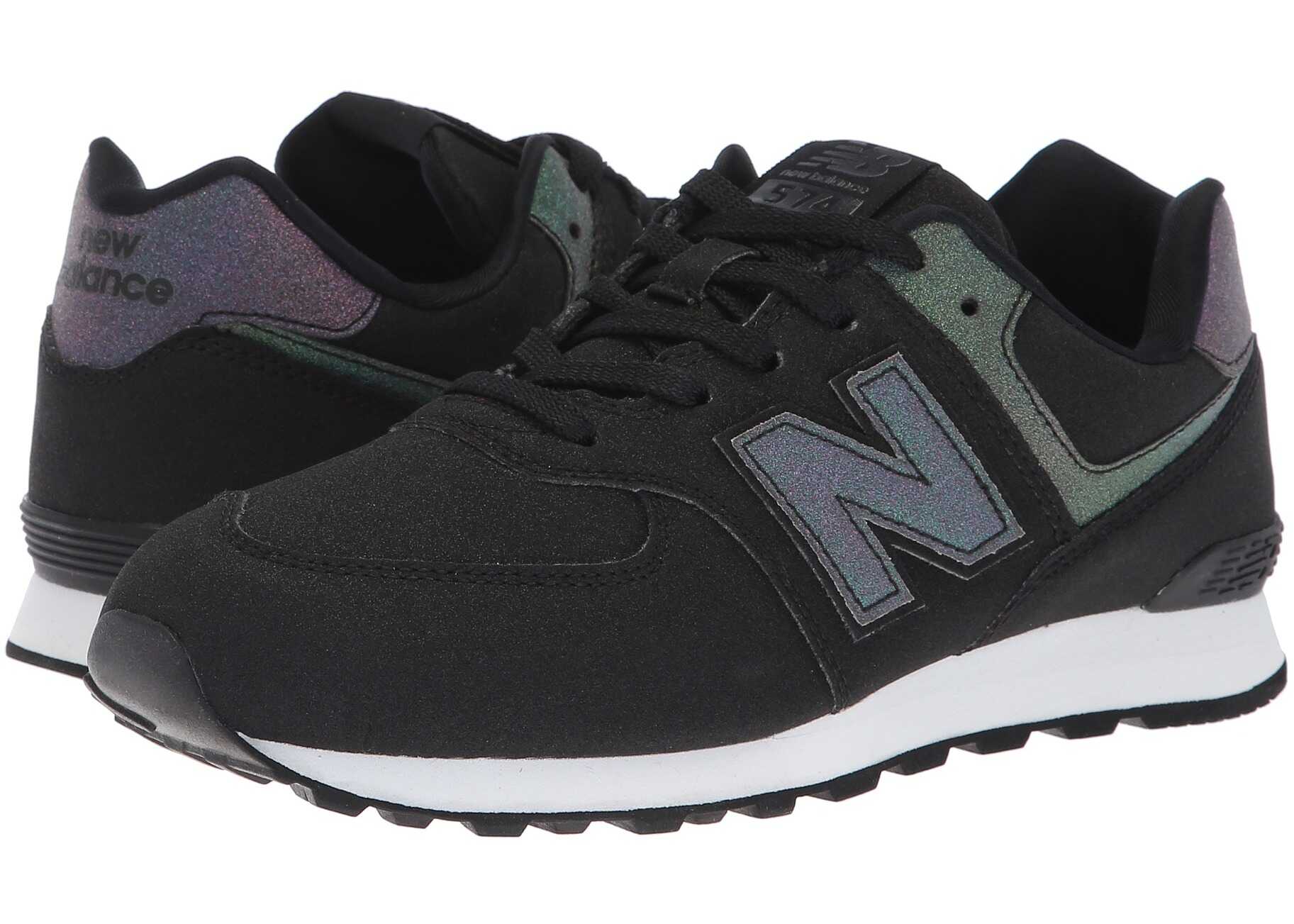 New Balance Kids GC574v1 (Big Kid) Black/Multi Iridescent