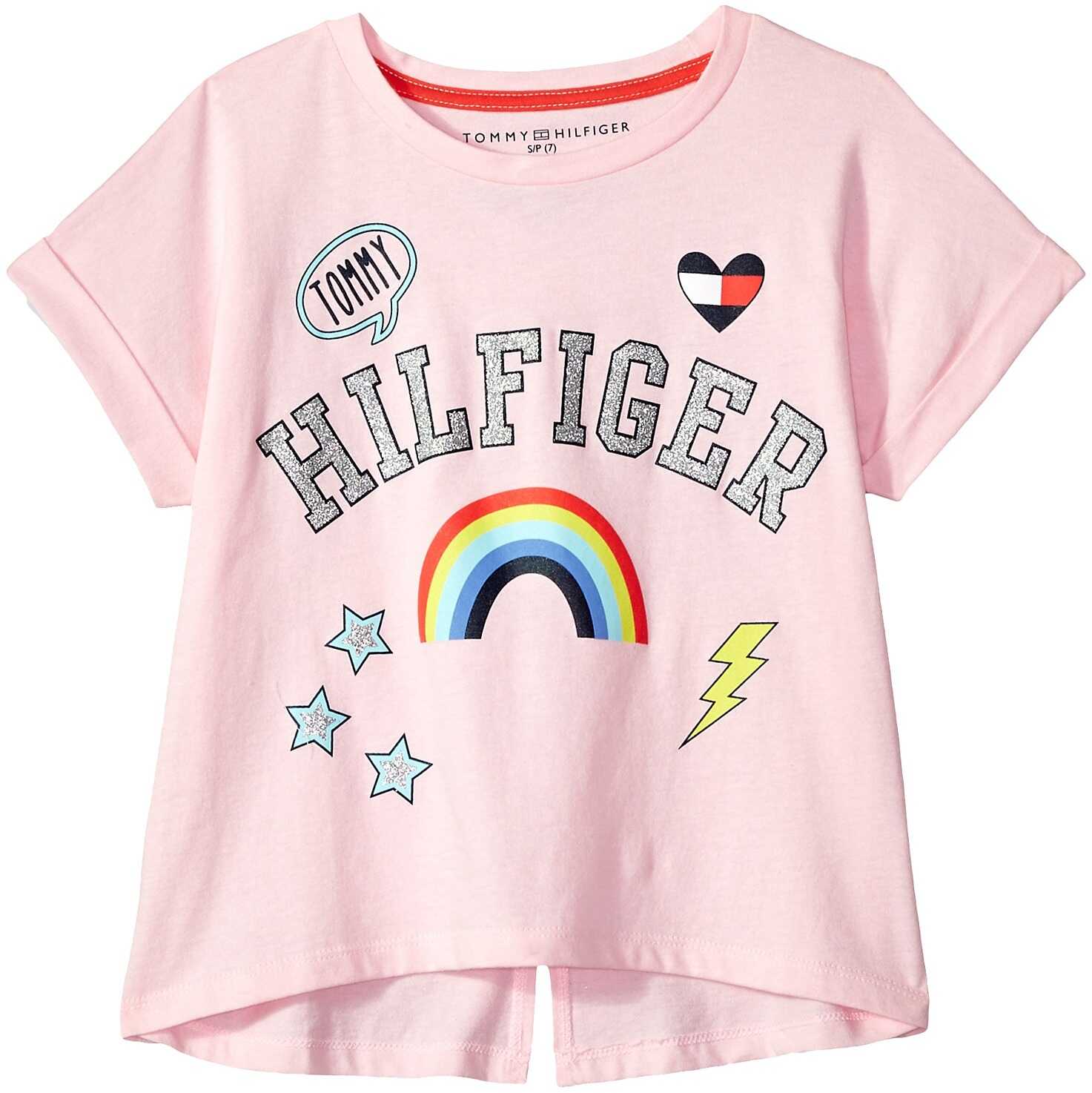 Tricou Tommy Hilfiger Kids Patch Tee (Big Kids) Light Pink