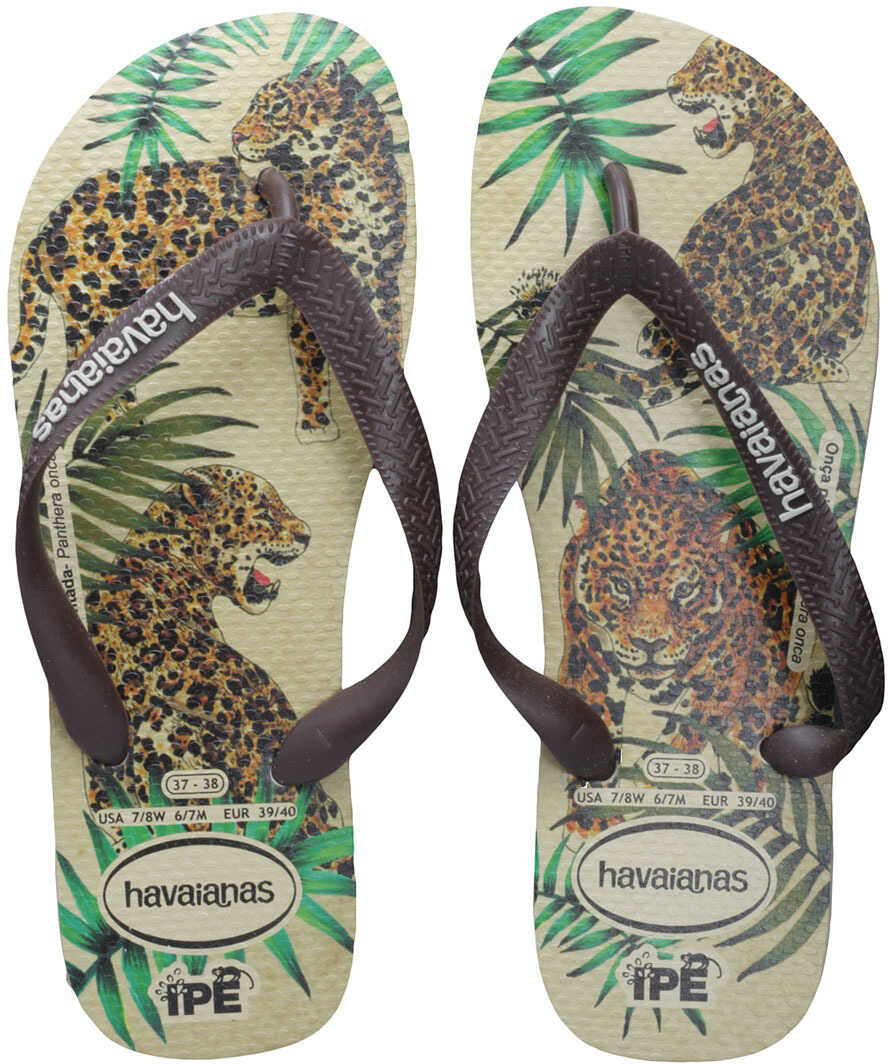 Slap Havaianas Ipe Flip Flops In Beige Brown* Beige
