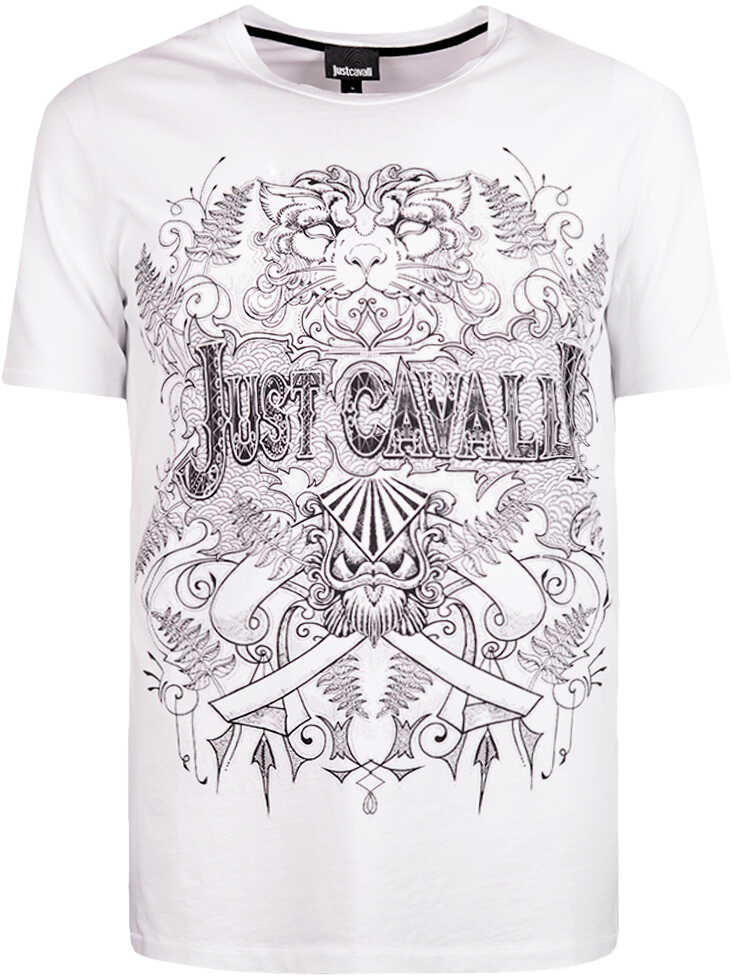 Tricou Roberto Cavalli Just Cavalli T-shirt Biały