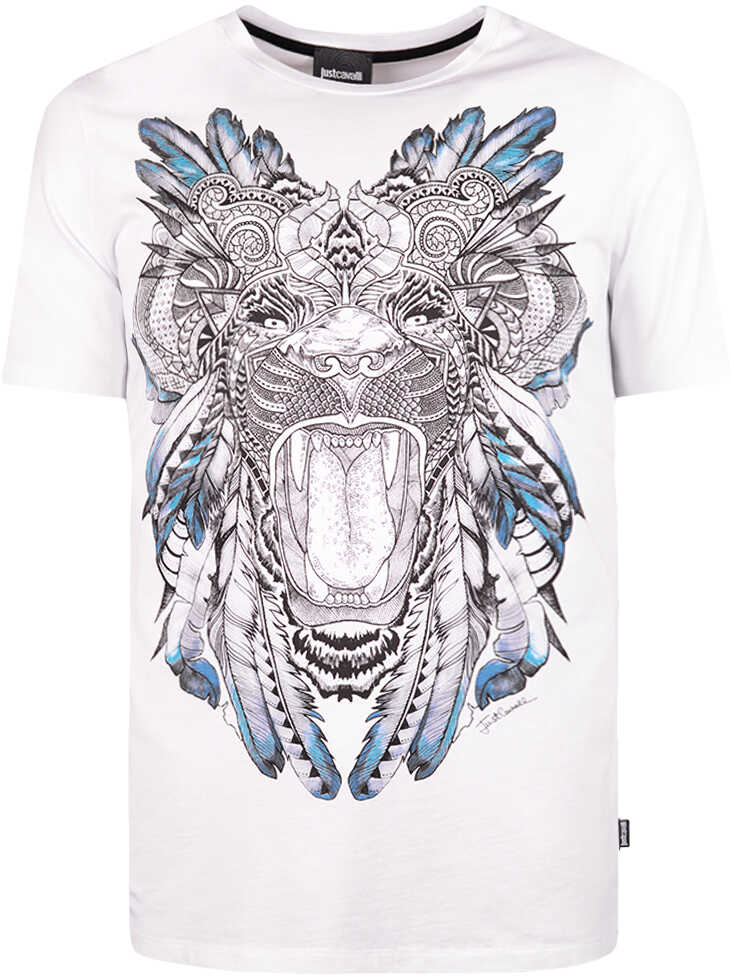 Tricou Roberto Cavalli Just Cavalli T-shirt Biały