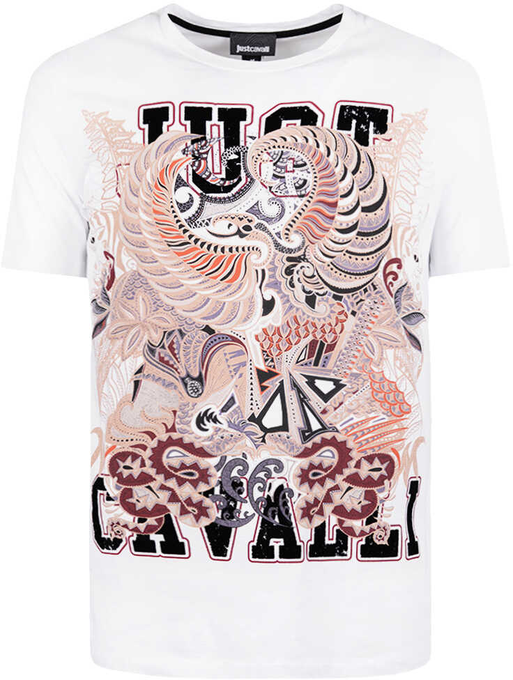Tricou Roberto Cavalli Just Cavalli T-shirt Biały