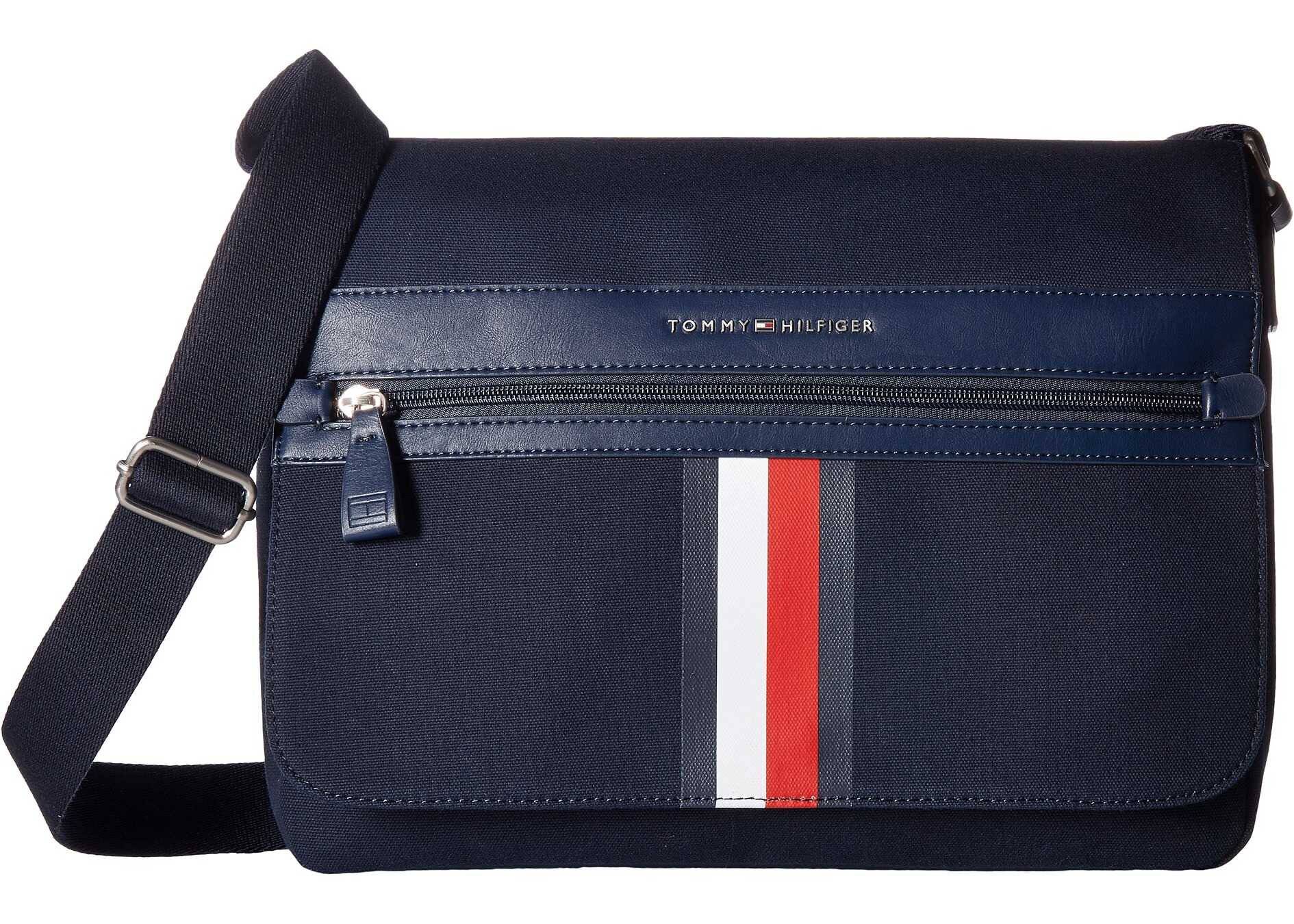 Geanta barbati Tommy Hilfiger Icon Messenger Canvas Tommy Navy