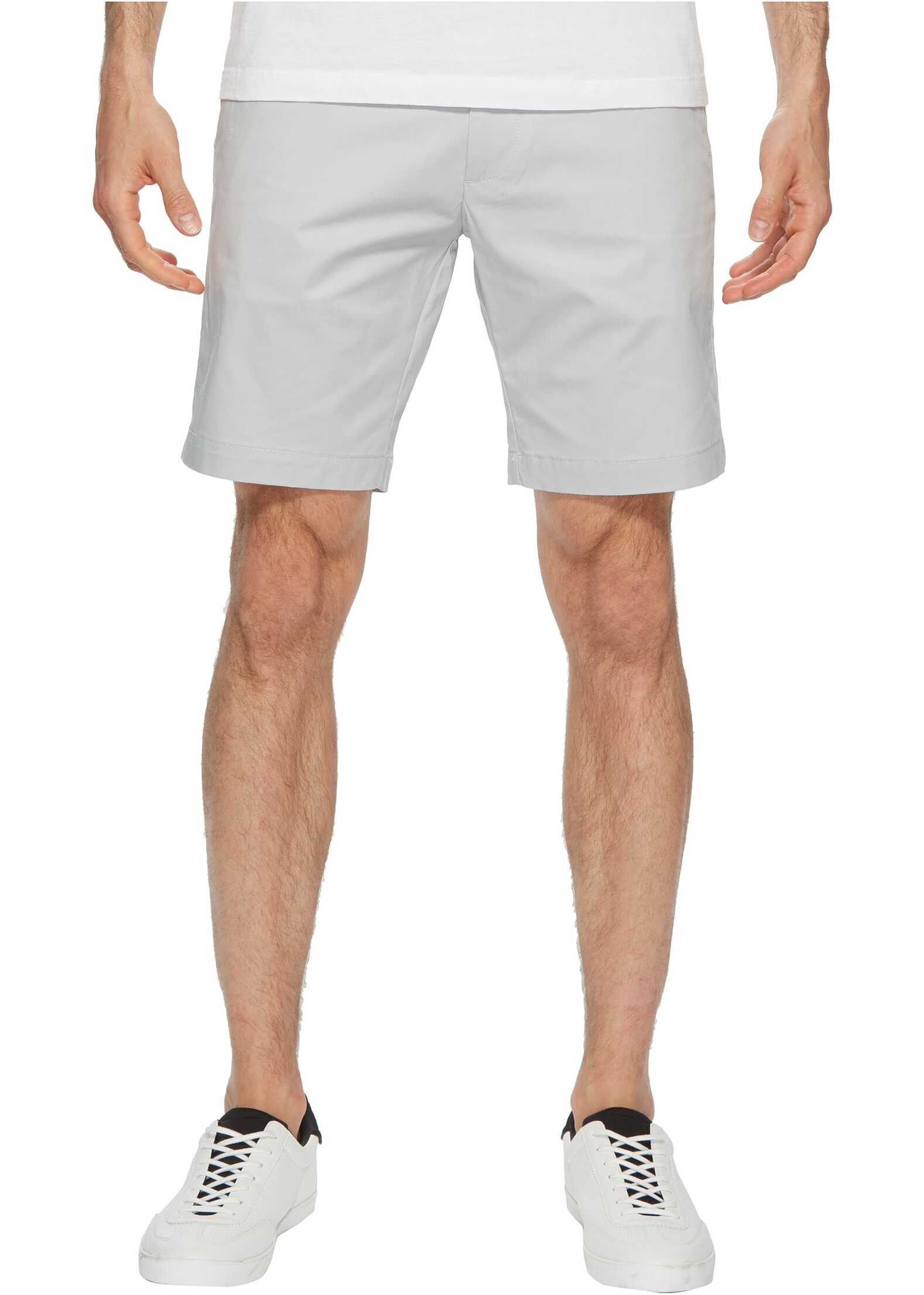Pantalon Calvin Klein Flat Front Stretch Walking Shorts Cool Steel