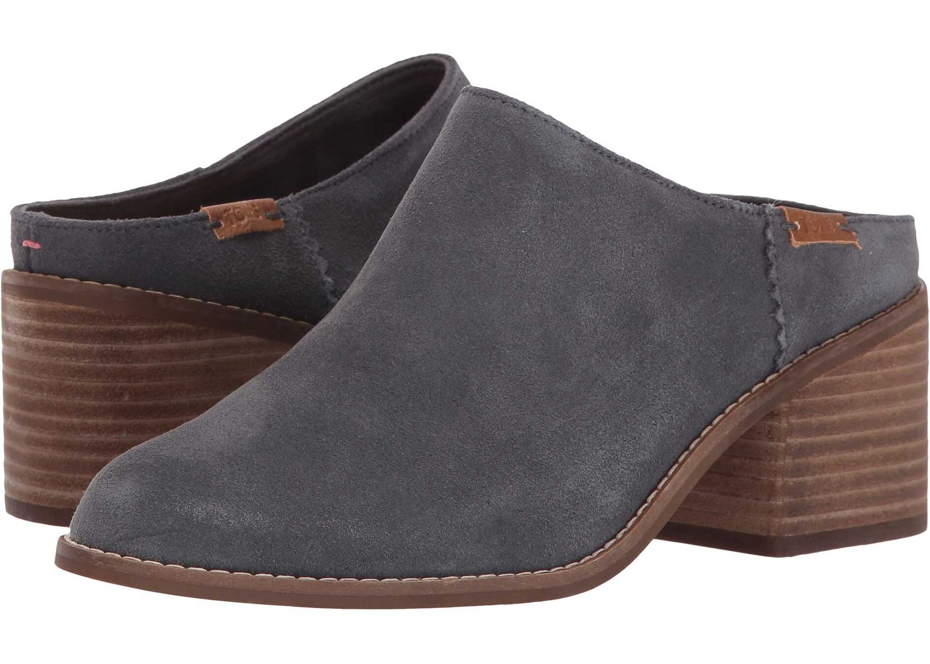 Sabot TOMS Leila Mule Forged Iron Grey Suede