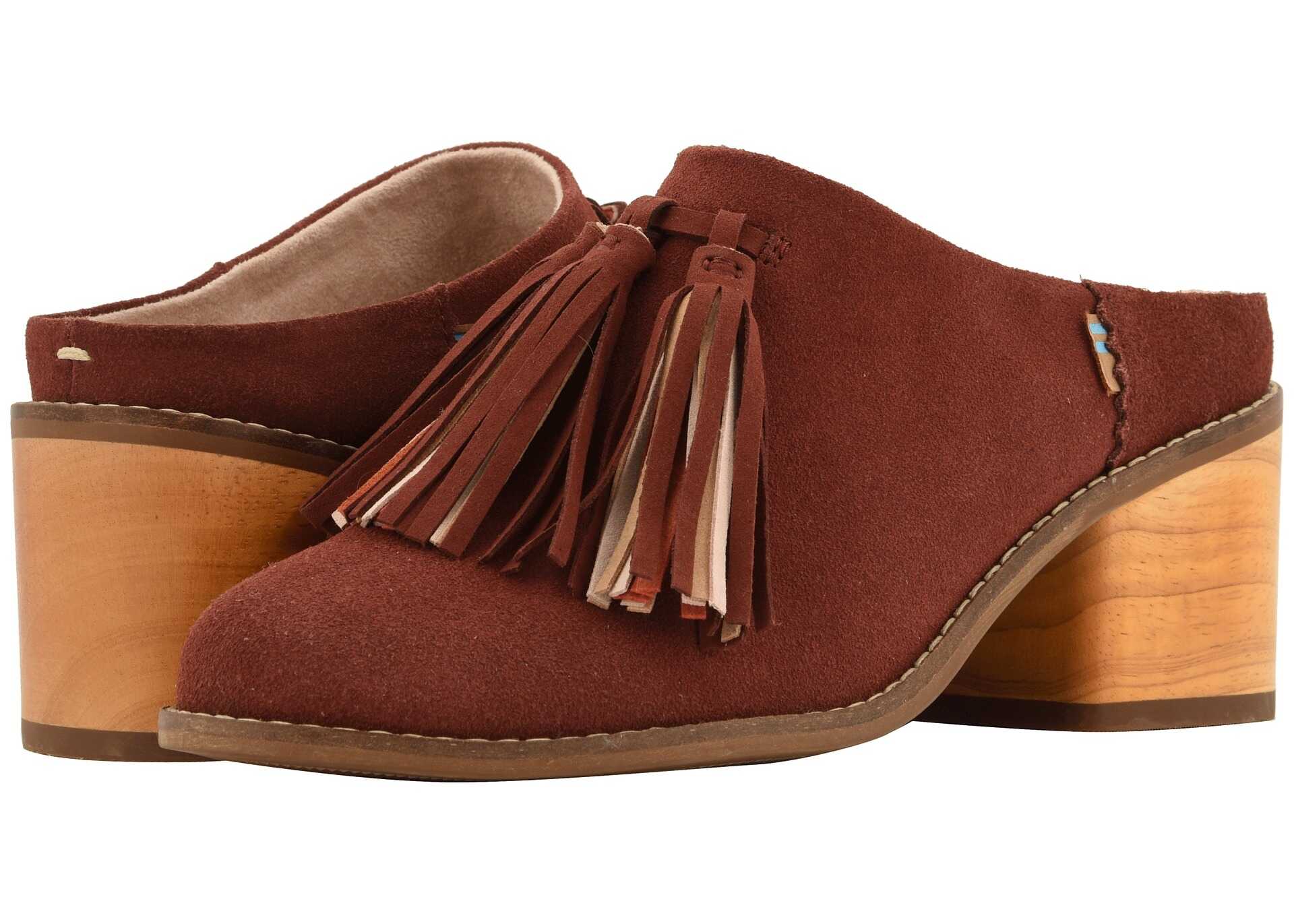 TOMS Leila Mule Muscat Suede/Tassel