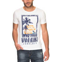 Tricouri Men's Short Sleeved T Shirt In White Color Barbati