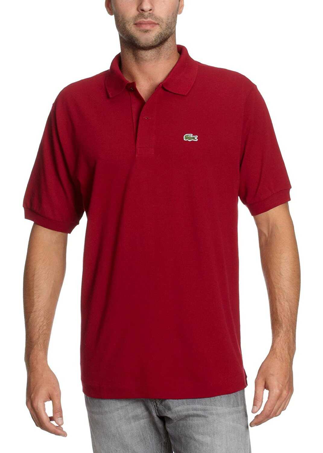 Tricou Lacoste Men's Burgundy Polo Shirt 476 Bordeaux