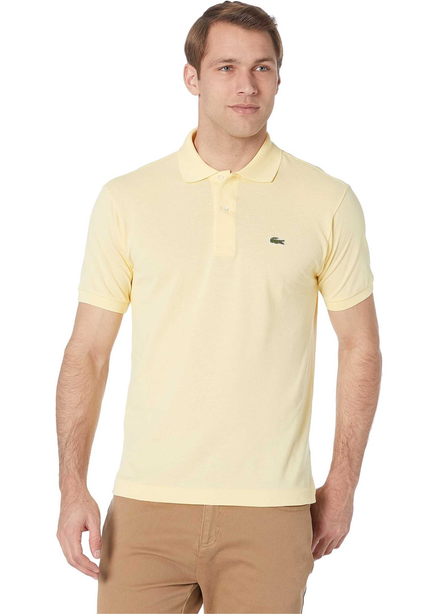 Lacoste Short Sleeve Classic Pique Polo Shirt Napolitan Yellow