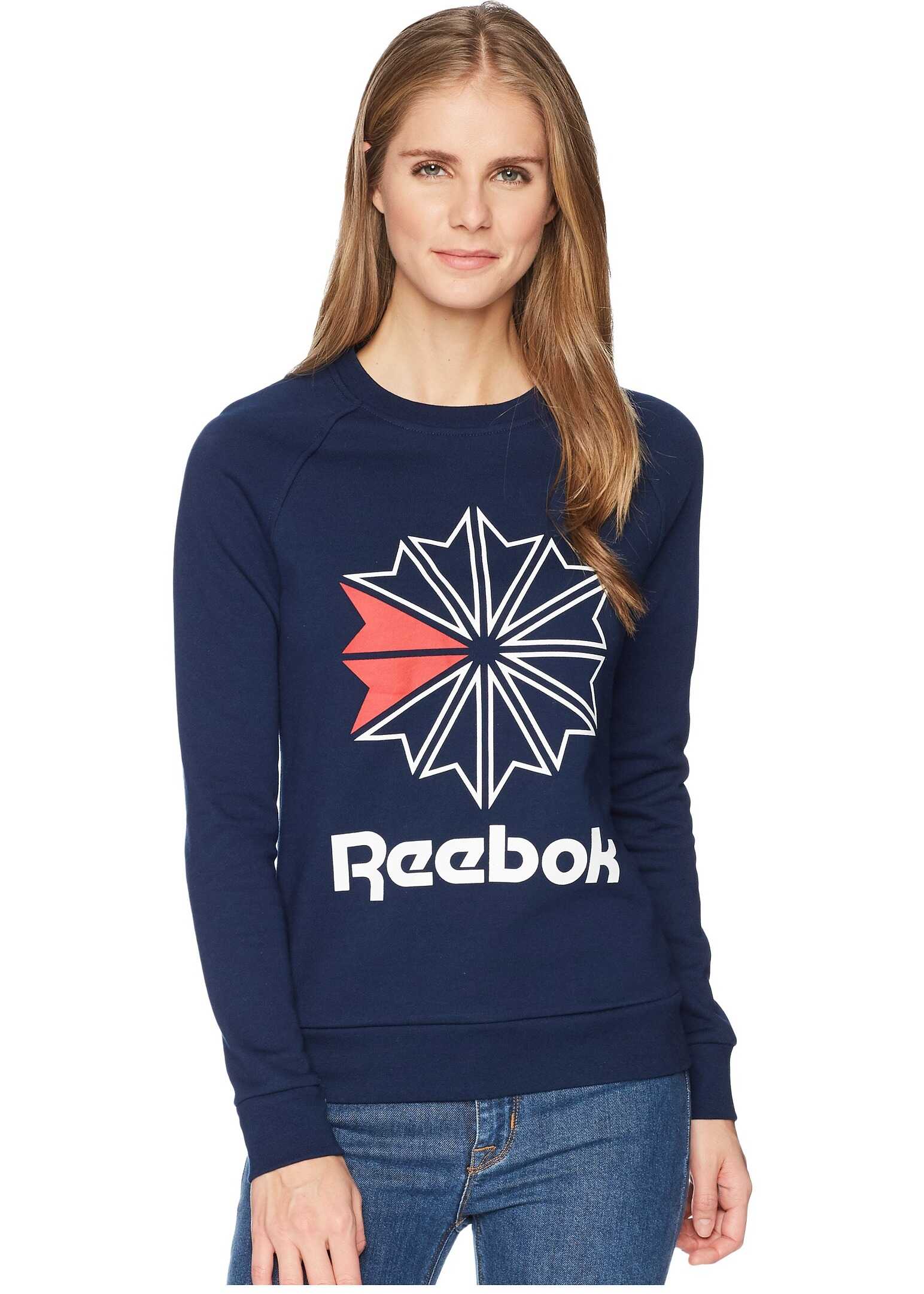 Bluza Reebok Starcrest Crew Neck Collegiate Navy