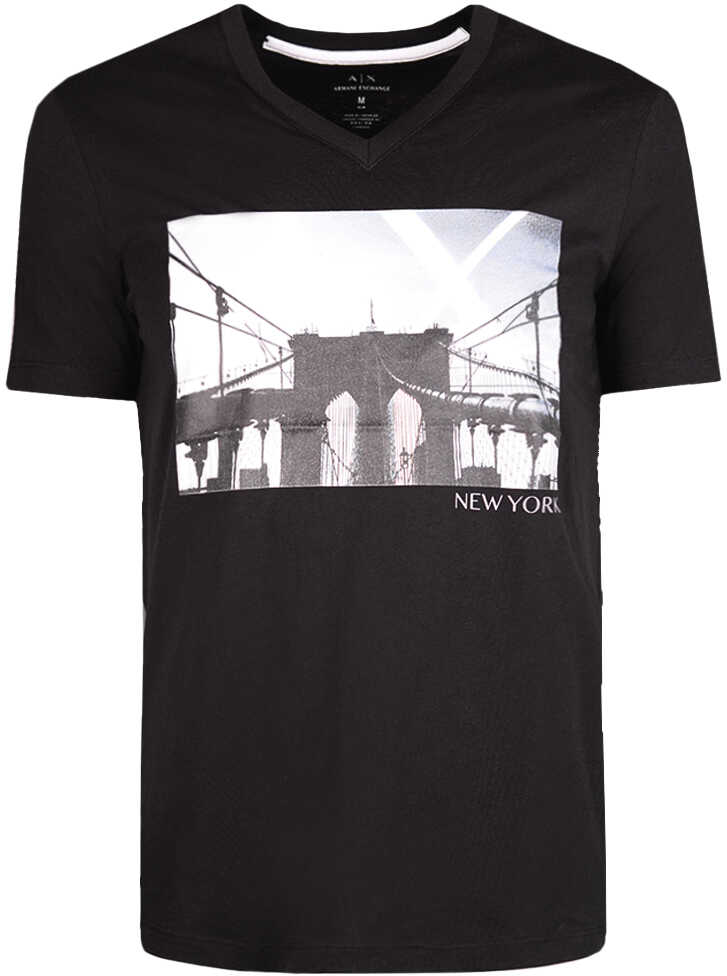 Tricou Armani Exchange T-shirt Czarny