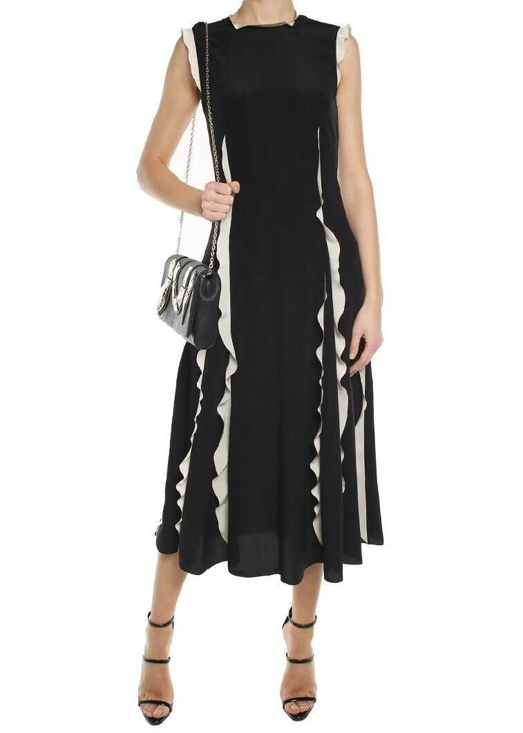 Rochie RED VALENTINO Black Crepe-De-Chine Dress Black