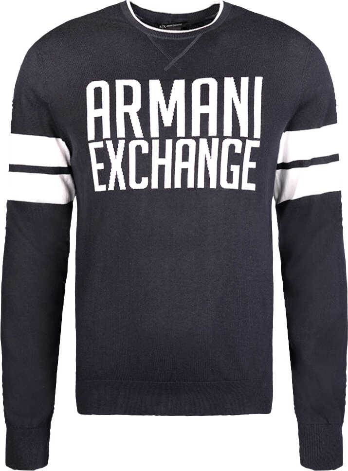 Pulover Armani Exchange Sweter Granatowy